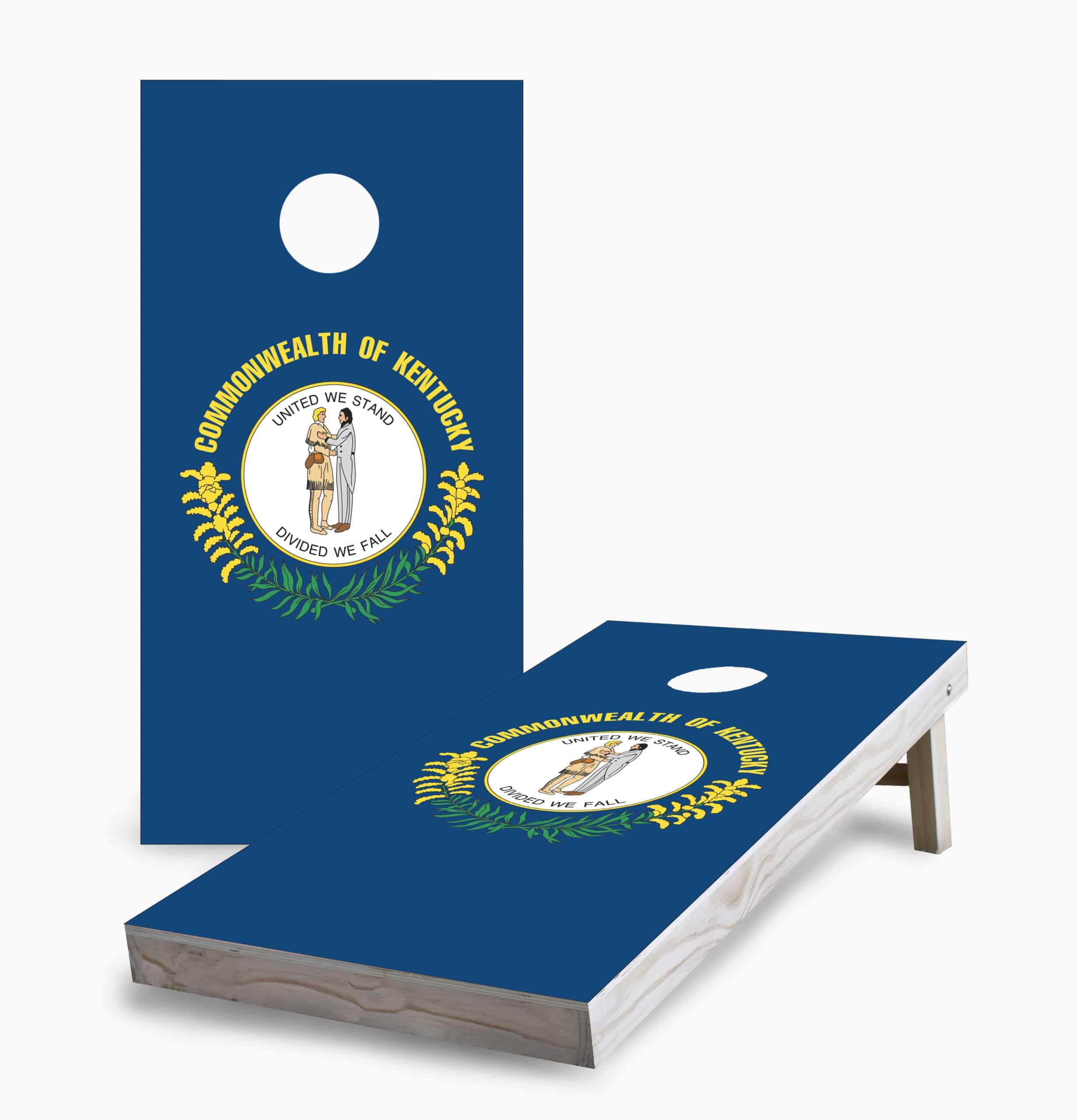 **Kentucky State Flag Cornhole Game Set - 2 Boards & 8 Bags - Outdoor Tailgate & Backyard Party Game for Adults & Kids**    *(Use for BBQs, Picnics, College Games, and Family Gatherings!)*