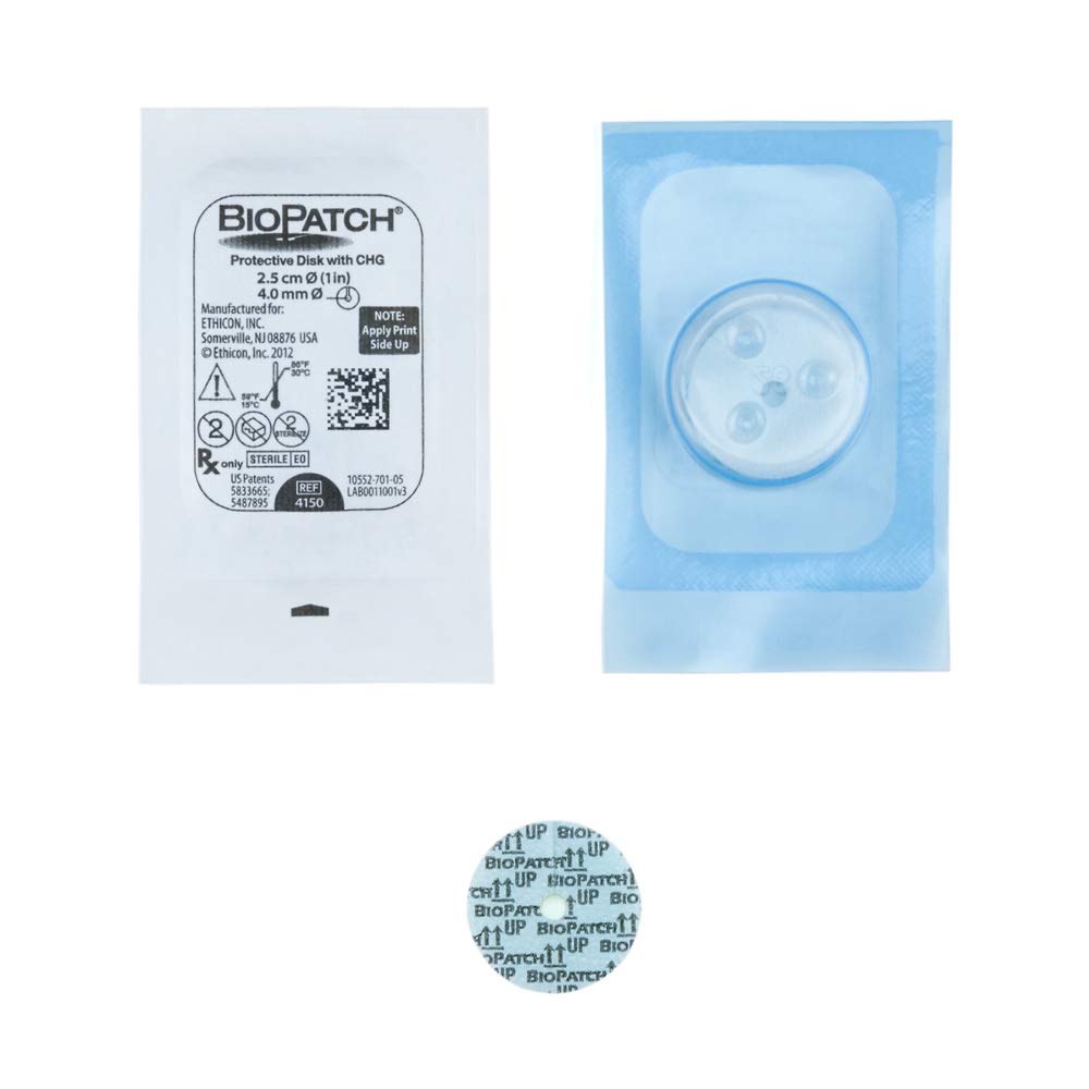 Biopatch 4150 Hemostatic IV Dressing - Case of 40 | Sterile Wound Care for IV Sites & Catheters | Hospital, Clinic & Home Healthcare Use