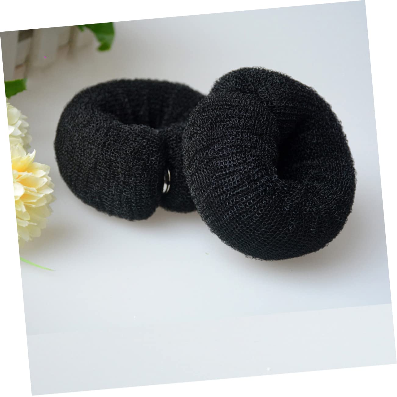 Mikinona 3Pcs Nylon Hair Bun Maker - Ponytail Holder & DIY Hair Styling Accessory - Soft Long Strip Design for Quick & Easy Updos - Perfect for Women's Hair Curling & Long-Lasting Styles (Great for Parties, Weddings & Everyday Use)