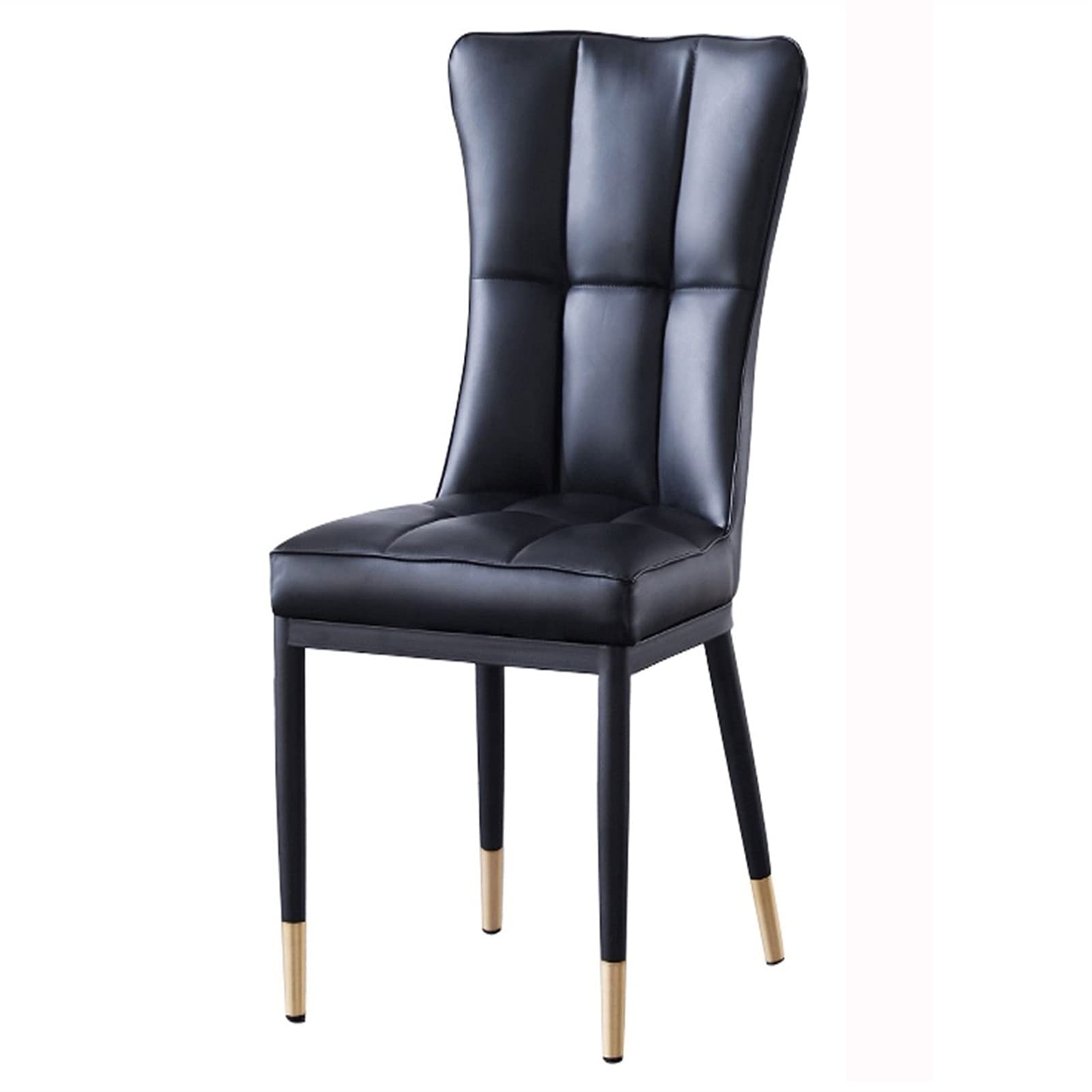Modern Kitchen Dining Room Chairs - Mid Century Matte Leather Upholstered Side Chairs with Metal Legs for Kitchen, Dining, Bedroom & Living Room | Perfect for Home Decor, Family Gatherings & Entertaining Guests