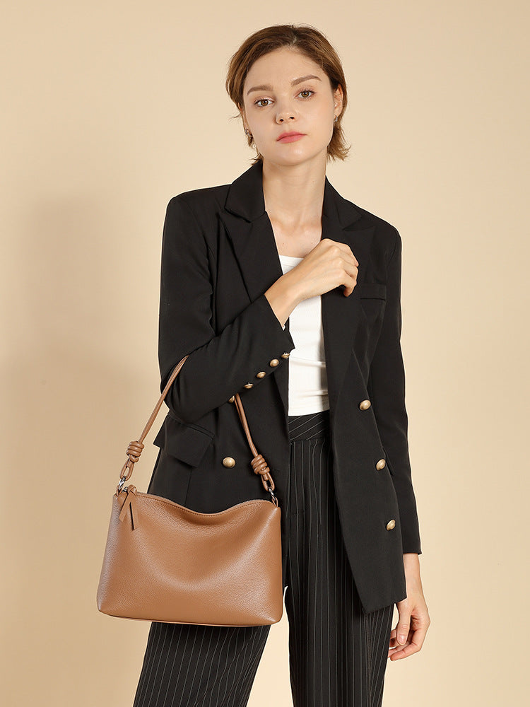 Premium Soft Leather Shoulder Bag for Women - Stylish Crossbody Purse with Adjustable Strap, Perfect for Work, Travel & Everyday Use