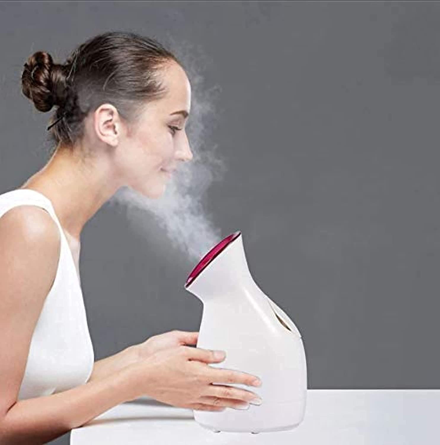 Nano-Cure Medical Facial Steamer & Inhaler for Cold, Cough & Sinus Relief - Ionic Steam Vaporizer for Adults - Perfect for Home Spa, Allergy Season & Respiratory Care