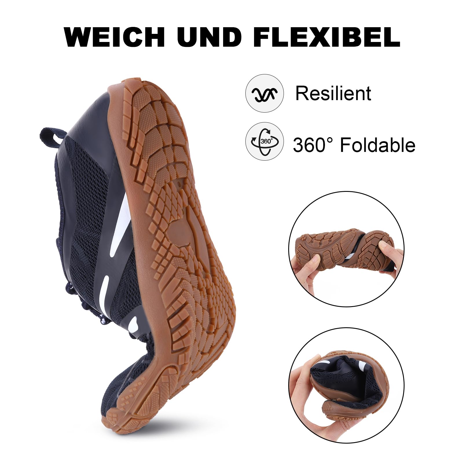**Barefoot Water Shoes for Women & Men - Quick Dry Aqua Shoes for Hiking, Swimming, Surfing | Breathable, Non-Slip & Wide Toe Box | Perfect for Beach, Pool, Diving & Travel**
