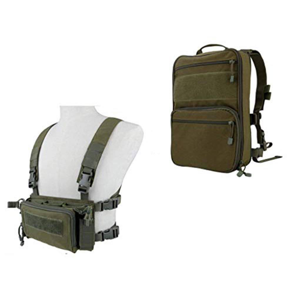 Tactical Chest Rig & Assault Pack for Airsoft, Paintball, CS Games - Adjustable Molle Vest with Multi-Pocket Design | Perfect for Outdoor Training, Military Simulation & Airsoft Battles