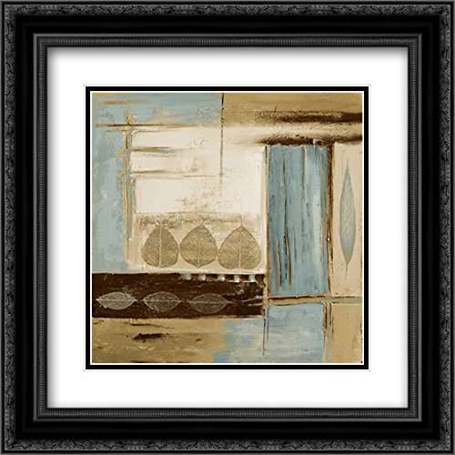 Pinto, Patricia 15x15 Inch Black Ornate Framed Double Matted Museum Art Print - Fall Abstract II Wall Decor for Living Room, Bedroom & Office