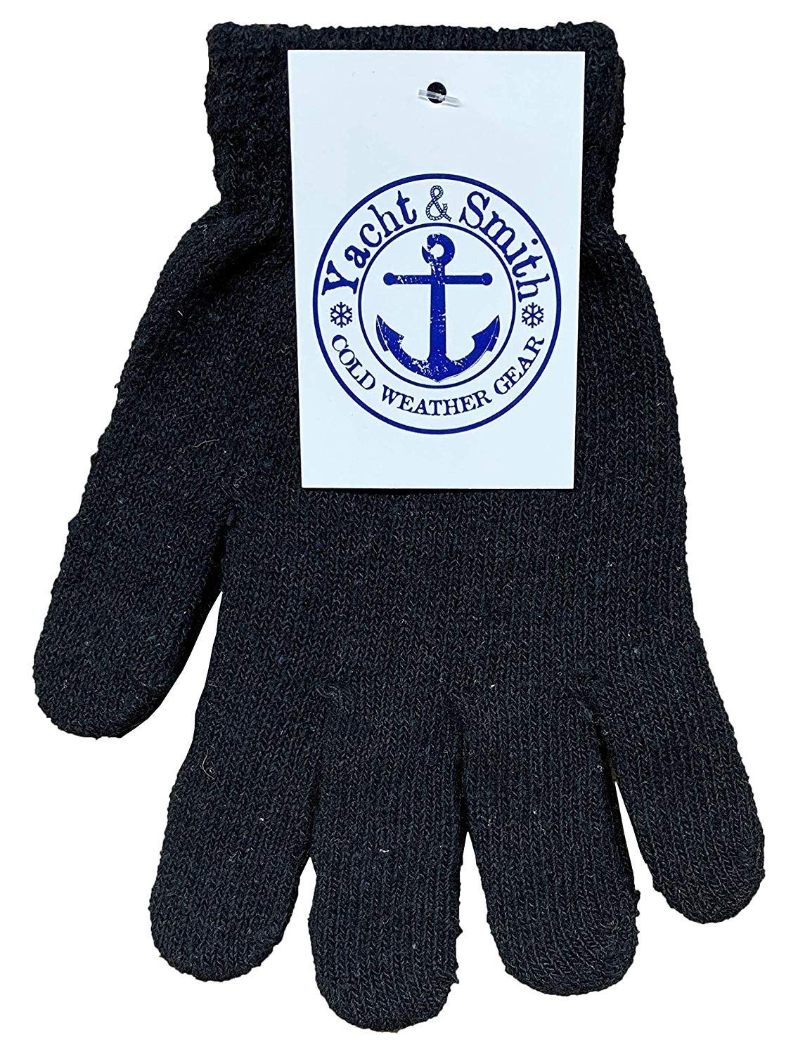 Yacht & Smith Wholesale Bulk Winter Gloves for Men & Women - Thermal Insulated Cold Weather Gloves (Pack of 12) - Perfect for Skiing, Snowboarding, and Outdoor Winter Activities