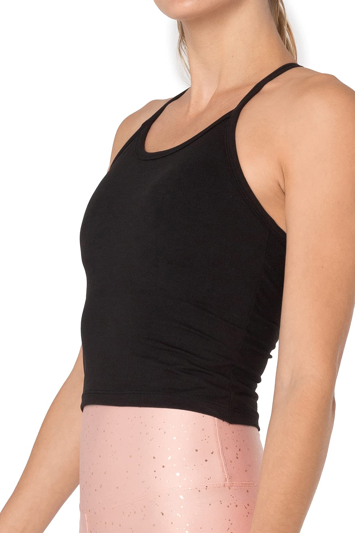 Kyodan Women's Racerback Sports Tank Top with Built-in Bra - Comfortable Workout & Yoga Activewear for Gym, Running & Casual Wear