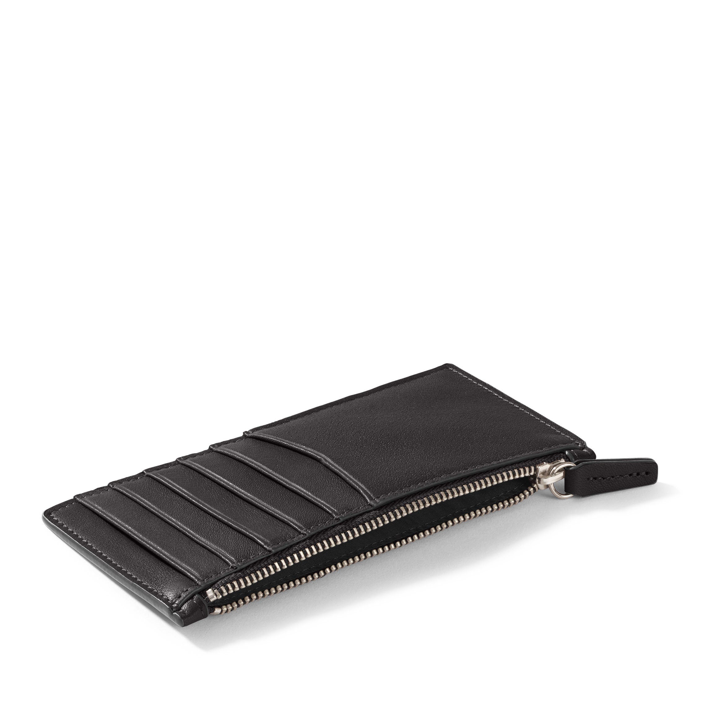 Devon Slim Zip Card Case - Black Onyx | RFID Blocking Wallet for Men & Women | Perfect for Travel, Business & Everyday Use