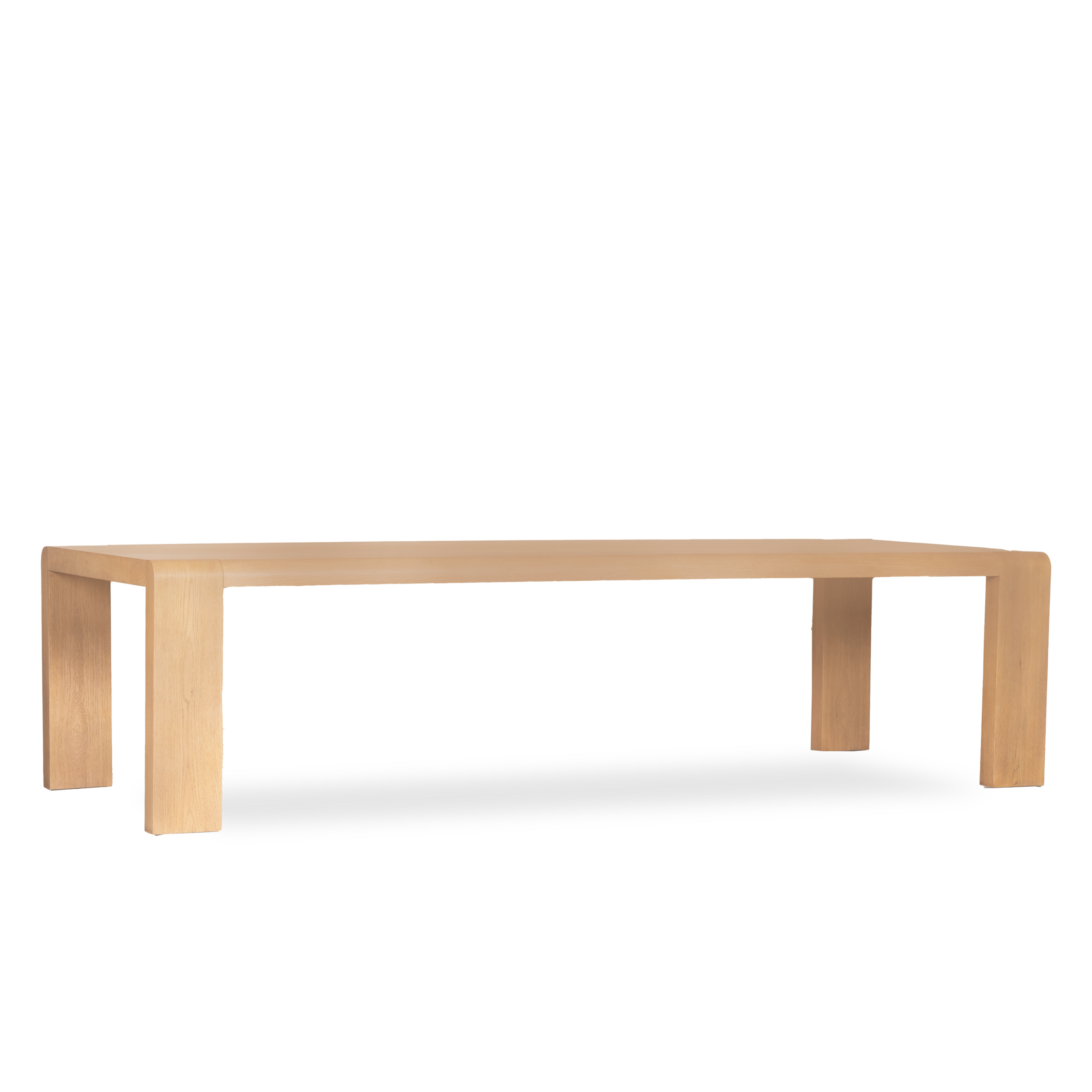 Modern Rectangular Dining Table - Solid Wood Kitchen Table for 6-8 People - Perfect for Family Gatherings & Dinner Parties