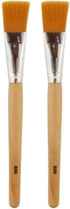 Face Pack & Facial Bleach Brush Set - 2 Pack, Brown | Deep Cleansing & Skin Brightening for Spa & Home Skincare Routine