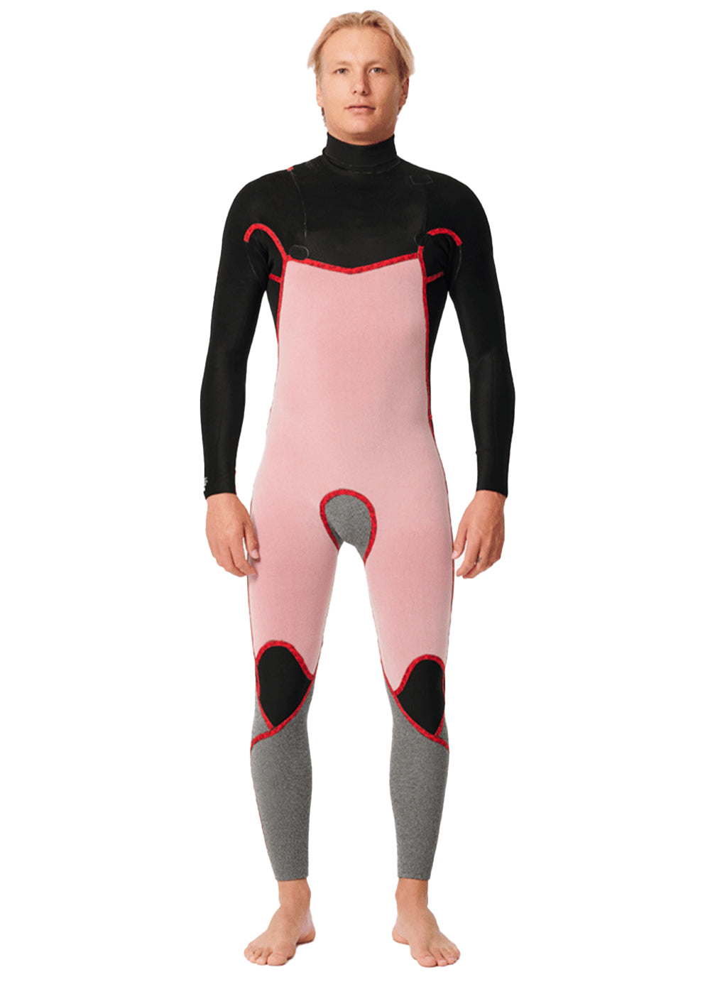 Rip Curl Men's Dawn Patrol CZ 4/3mm GBS Steamer Wetsuit for Surfing, Diving & Water Sports - Premium Neoprene Full Suit with Chest Zip