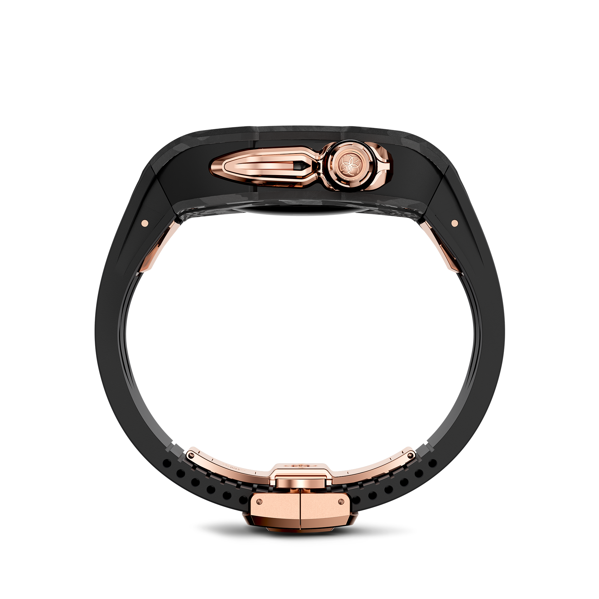 Apple Watch Case - Rose Gold Carbon Fiber Protective Cover for Apple Watch Series 1/2/3/4/5/6/7/8/SE | Slim Durable Scratch-Resistant Design | Perfect for Workout, Running & Daily Use