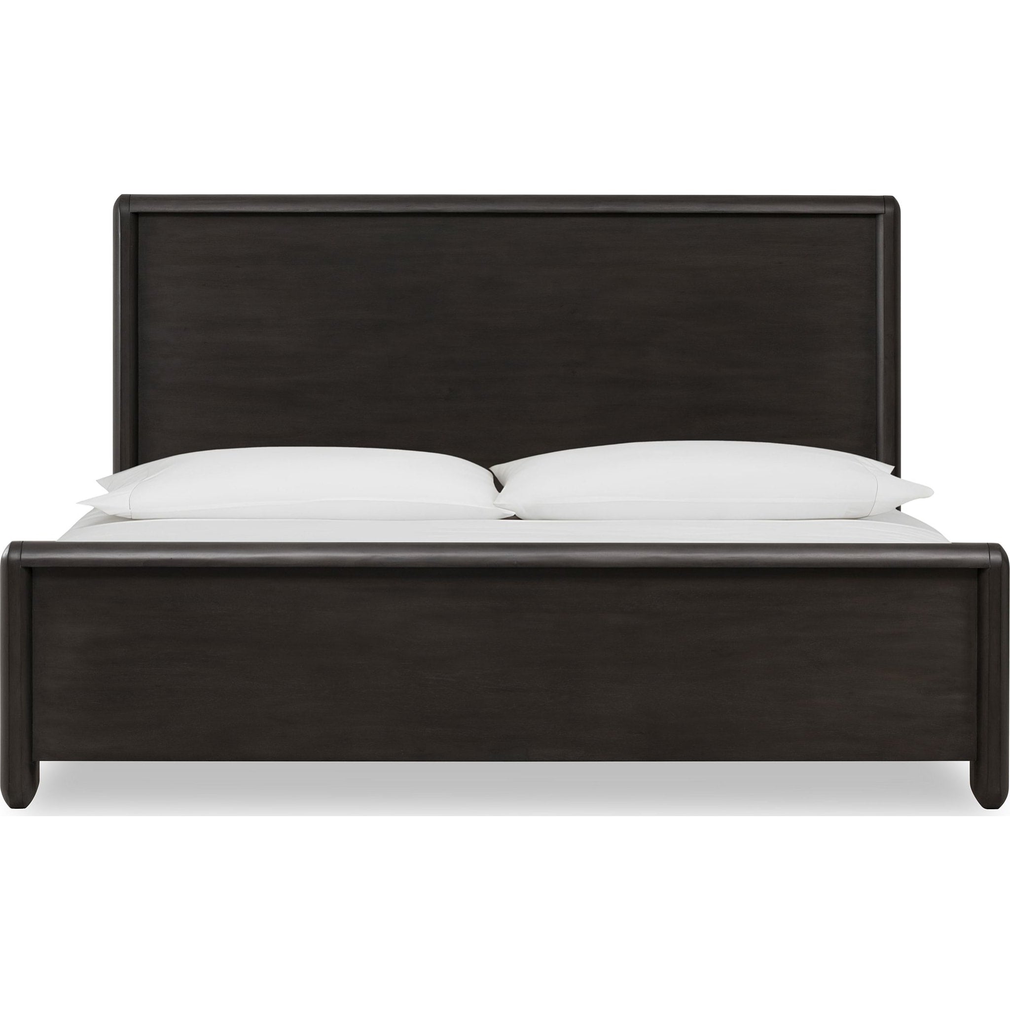 Xolani Acacia Wood Platform Bed Frame - Queen Size, Jaguar Brown Finish - Modern Minimalist Bedroom Furniture for Master Bedroom or Guest Room