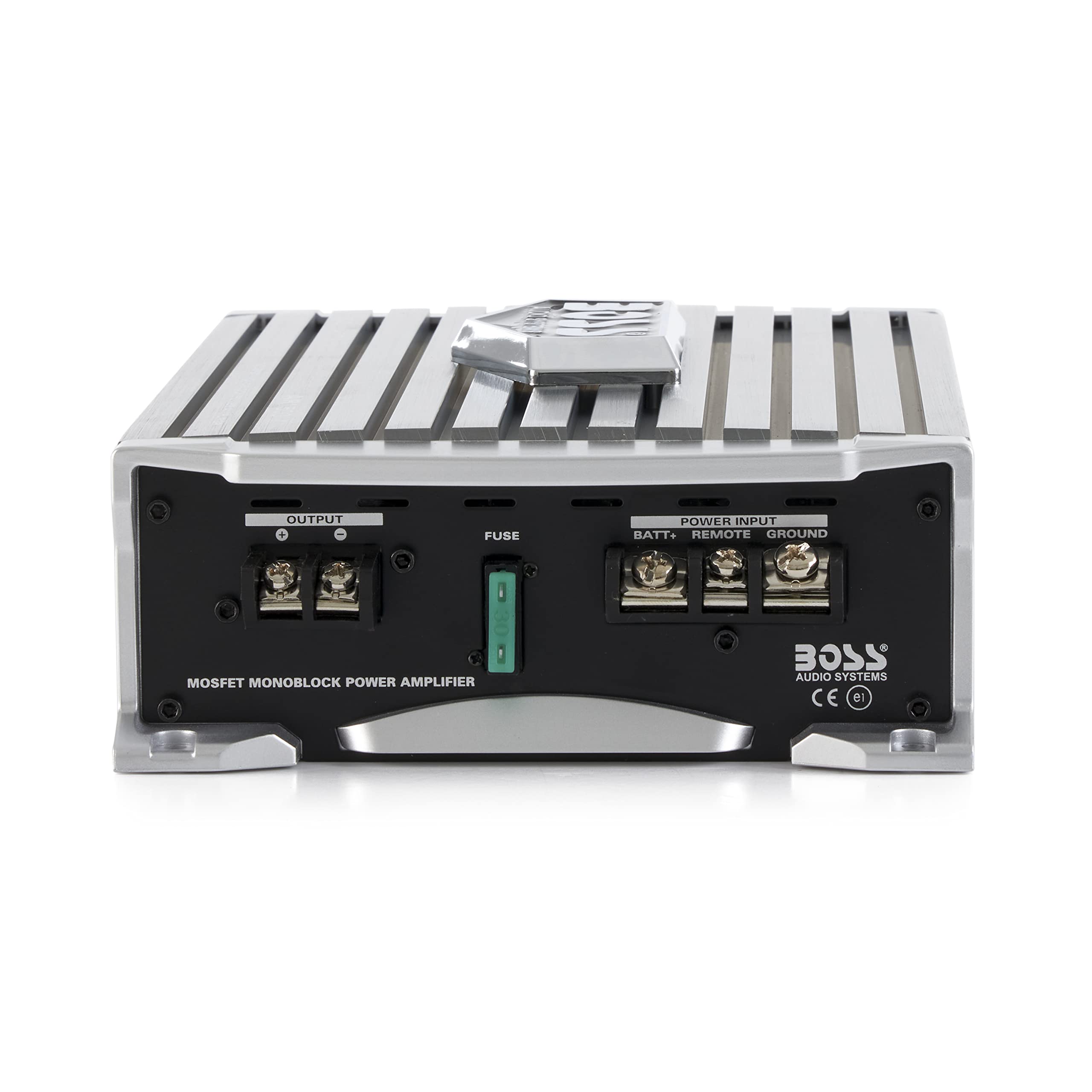 Boss Audio AR1500M 1500 Watt Mono A/B MOSFET Power Car Amplifier with Remote Control - 4 Pack for Enhanced Car Audio System and Bass Boost in Vehicles, Trucks, SUVs
