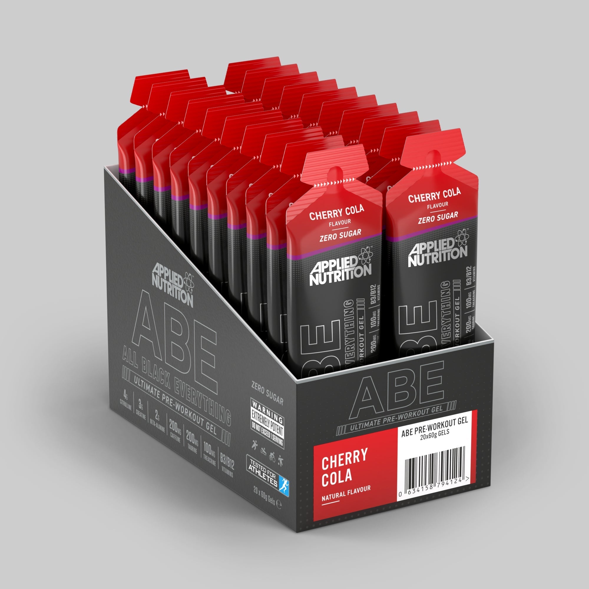 Applied Nutrition ABE Pre Workout Gel - 20 Pack x 60g | Energy Booster for Gym & Fitness | Perfect for Bodybuilding & Intense Training