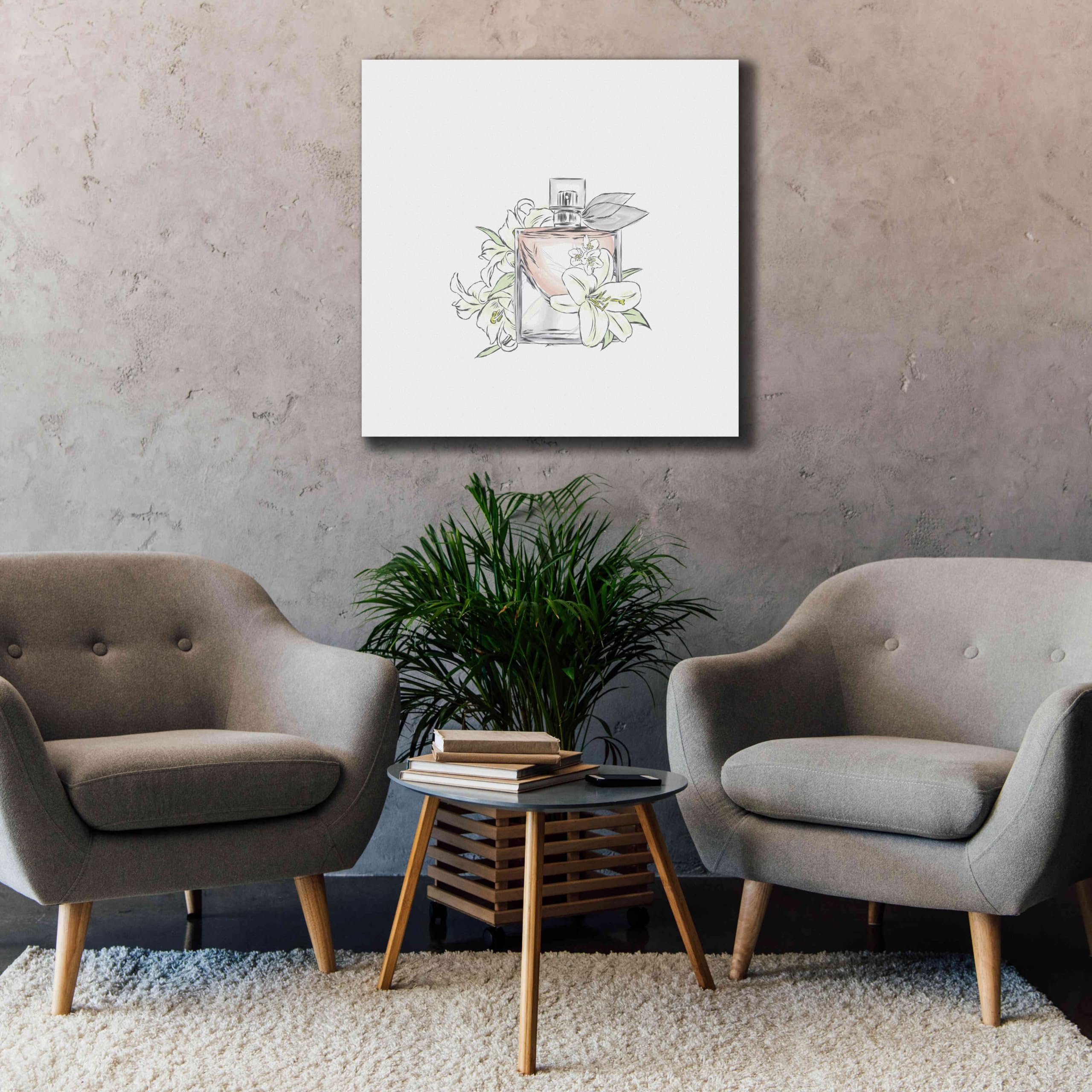 Incado Epic Graffiti 'Perfume VI' Giclee Canvas Wall Art - 37x37 Inches Modern Abstract Painting for Living Room, Bedroom & Office Decor