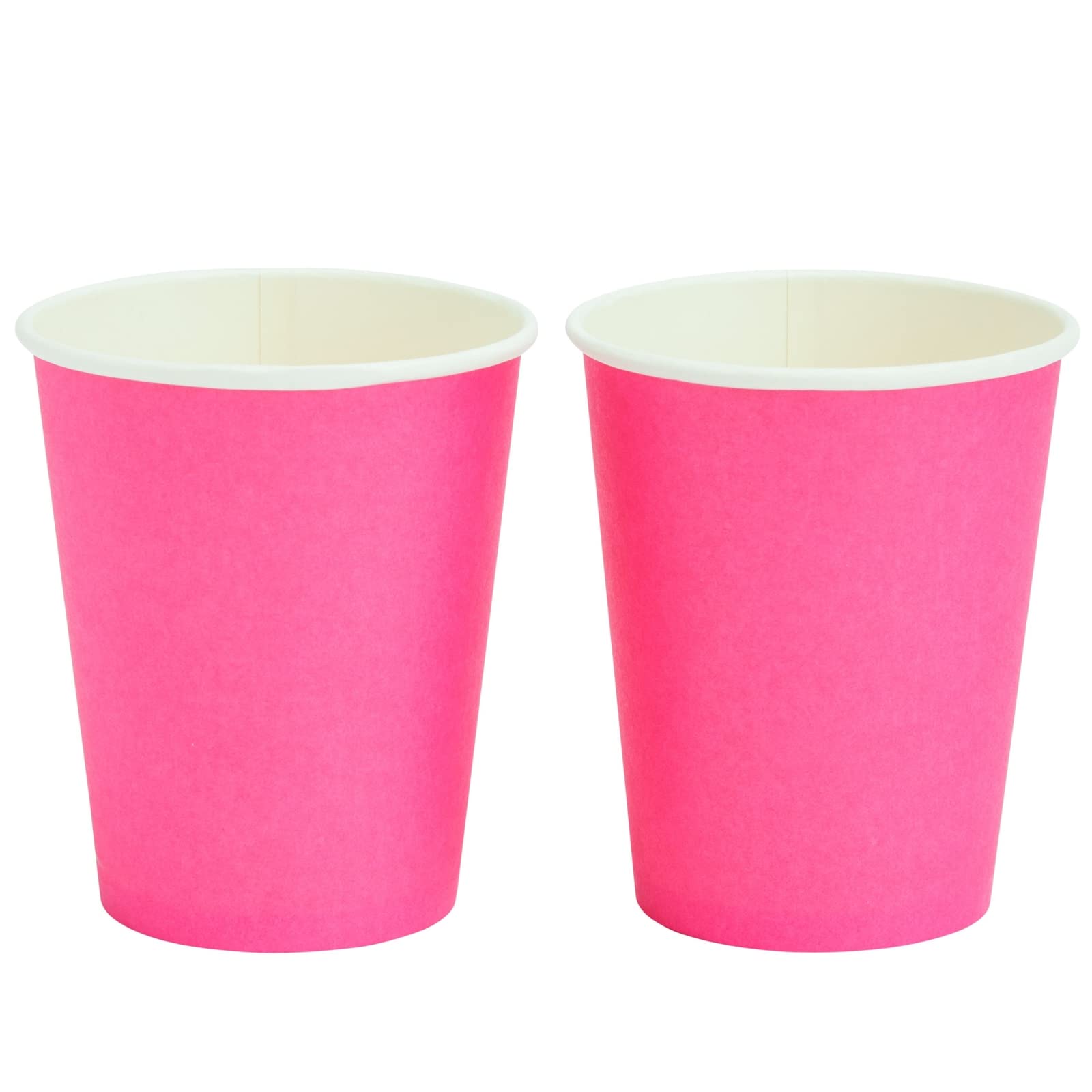Juvale 72-Piece Hot Pink Party Supplies Set - 24 Paper Plates, 24 Cups, 24 Napkins for Birthday Party Decorations | Perfect for Birthday Celebrations, Baby Showers & Bridal Showers