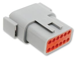 12-Way Automotive Connector Receptacle - Waterproof & Durable for Car, Truck & RV Electrical Systems - Ideal for Wiring Harness, Lighting & Audio Installations