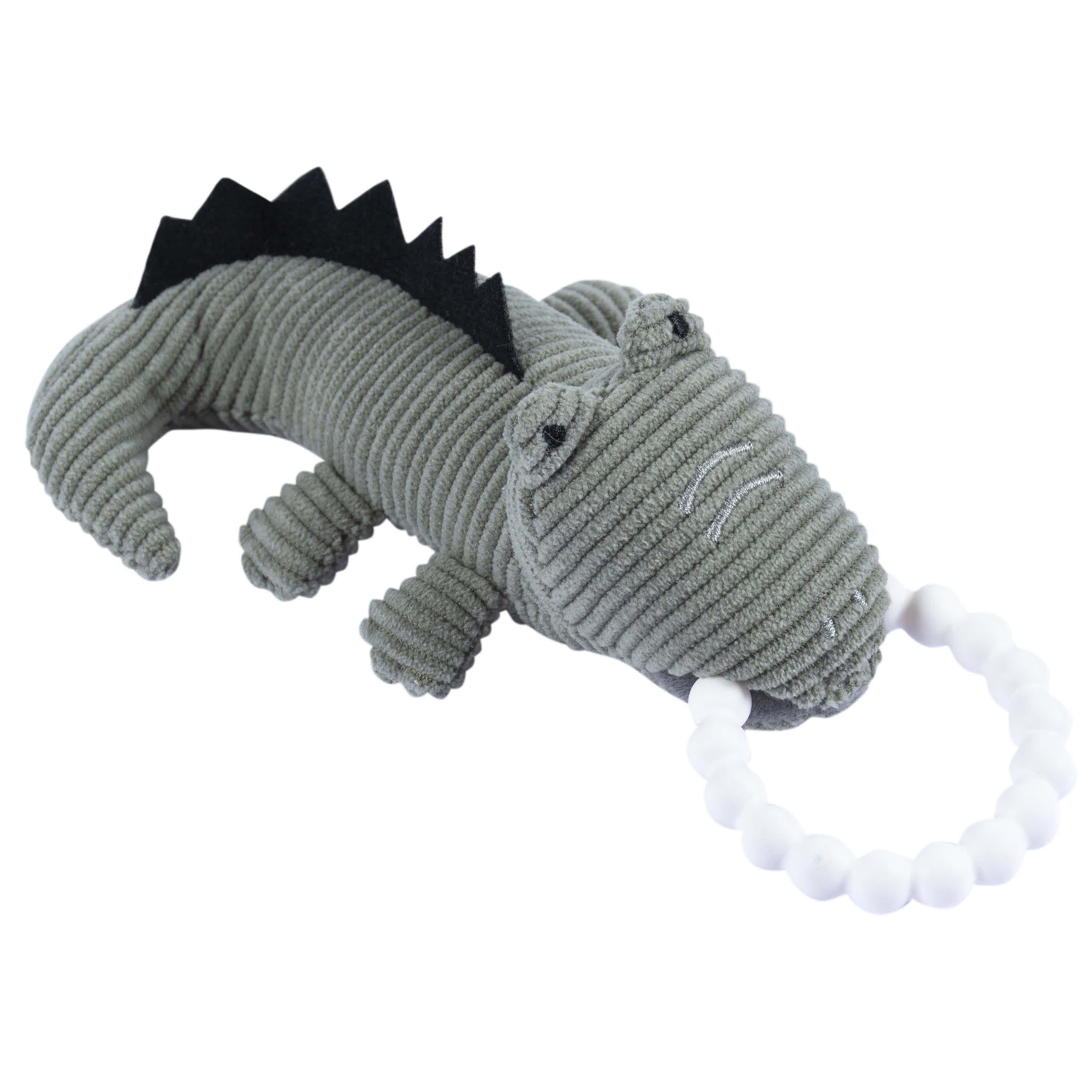 2 Piece Baby Boys Cheetah & Crocodile Rattle and Teether Set - Soft Animal Shaped Teething Toys for Infants 0-12 Months - Perfect for Soothing Sore Gums & Sensory Play