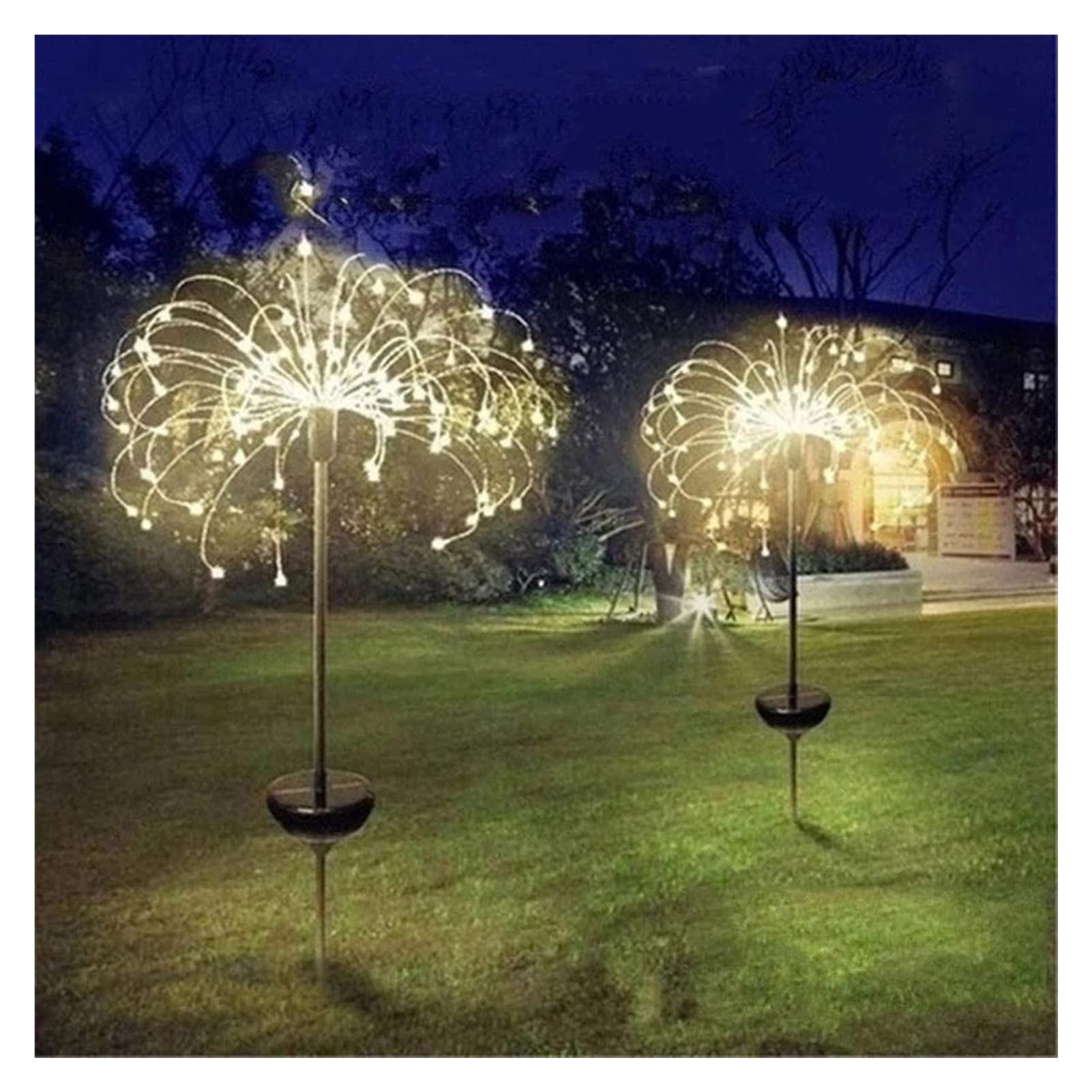 Solar Firework Lights Outdoor Waterproof - DIY LED String Lights for Garden, Lawn, Landscape & Holiday Decor - Perfect for Patio, Backyard, Christmas, Halloween, Parties & Wedding Decorations (Color: A, Size: One Size)