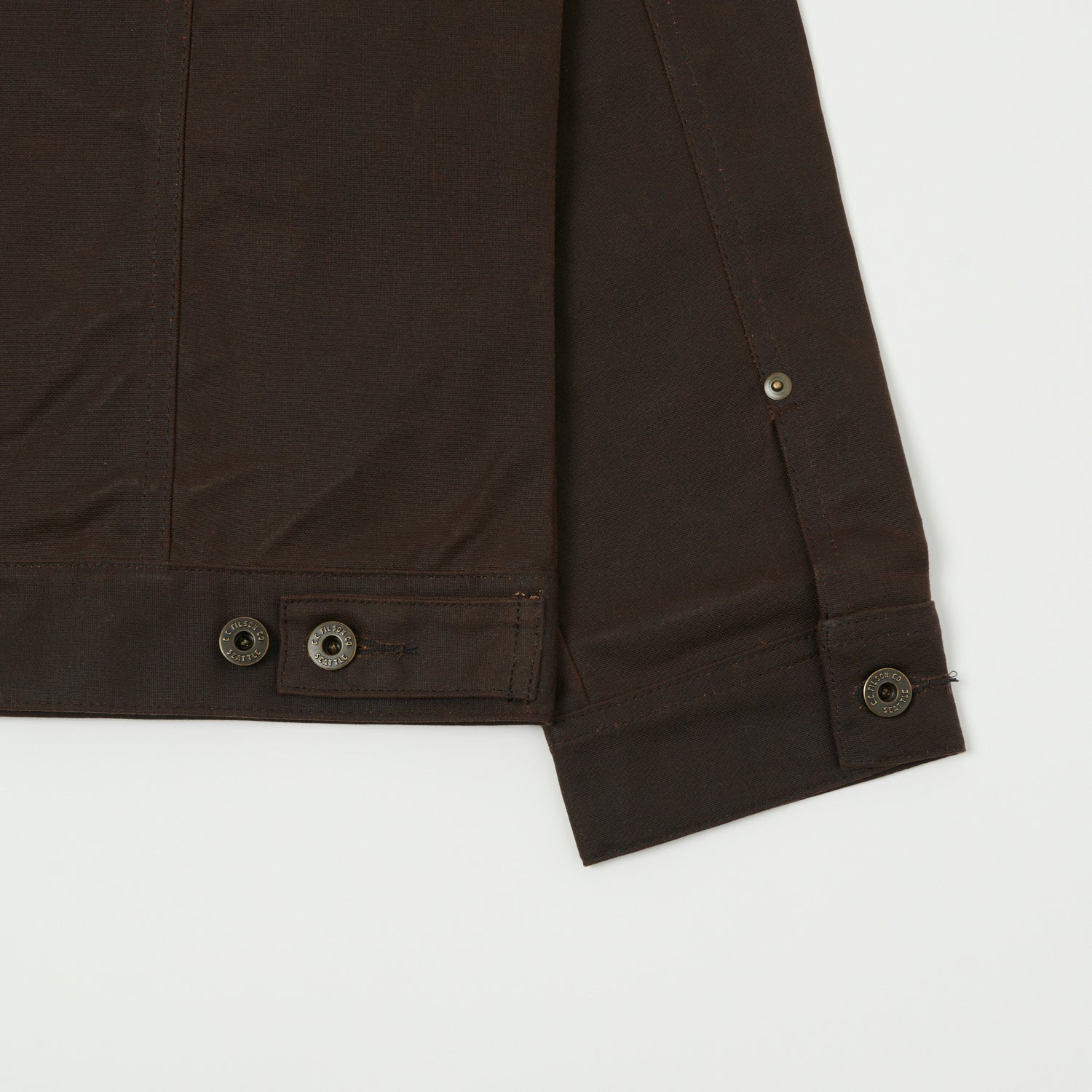 Filson Tin Cloth Short Lined Cruiser Jacket for Men - Waterproof & Durable Dark Brown Workwear - Perfect for Outdoor Adventures, Hunting, and Casual Wear