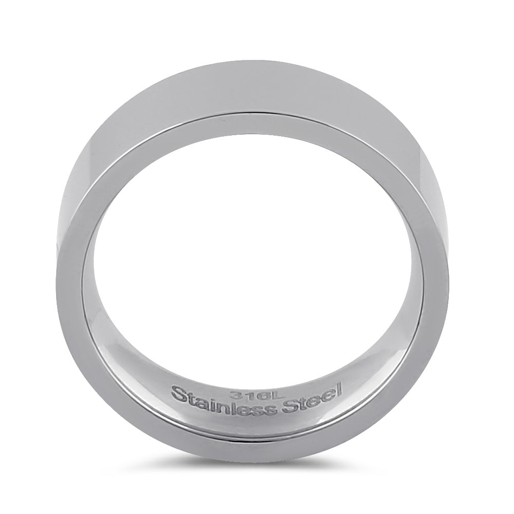 7mm Stainless Steel Men's Wedding Band Ring - Durable & Hypoallergenic for Everyday Wear & Special Occasions