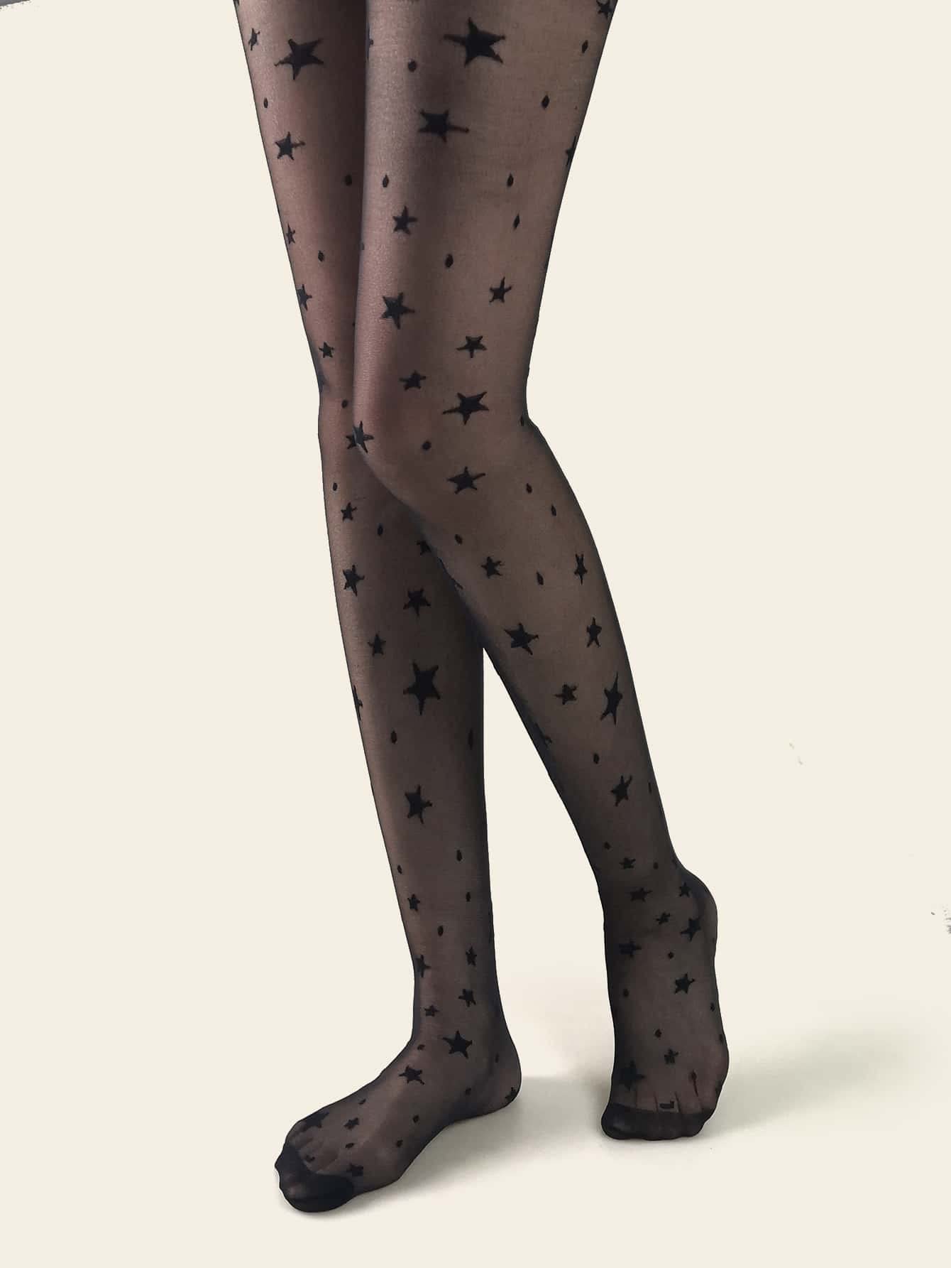 Verdusa Women's High Waist Fishnet Tights - Sheer Patterned Mesh Stockings & Pantyhose for Party, Cosplay, and Fashion Outfits