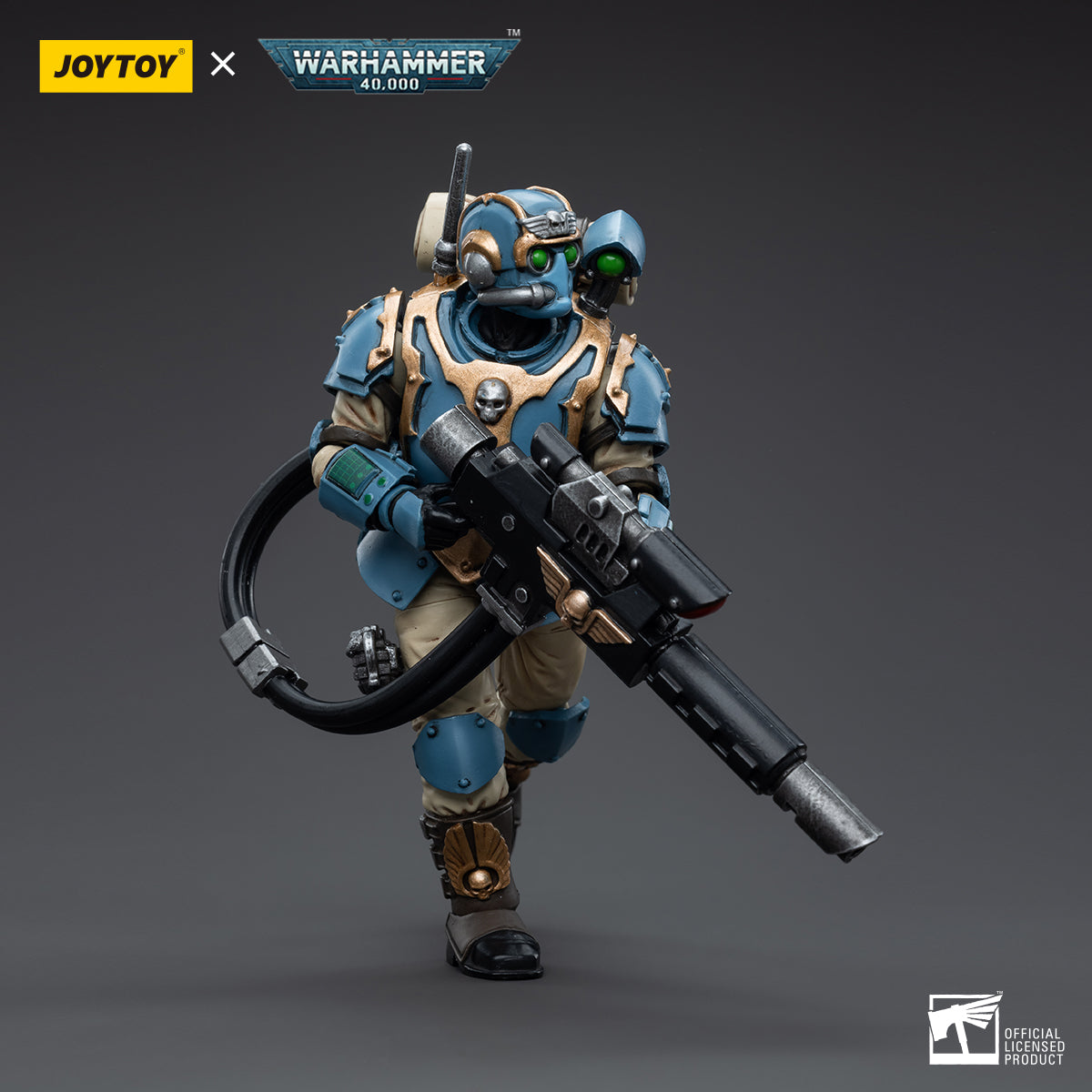 1/18 JOYTOY 3.75-inch Astra Militarum Tempestus Scions 55th Kappic Eagles Action Figure Set (5pcs) - Perfect for Warhammer 40K Collectors, Tabletop Gaming & Display