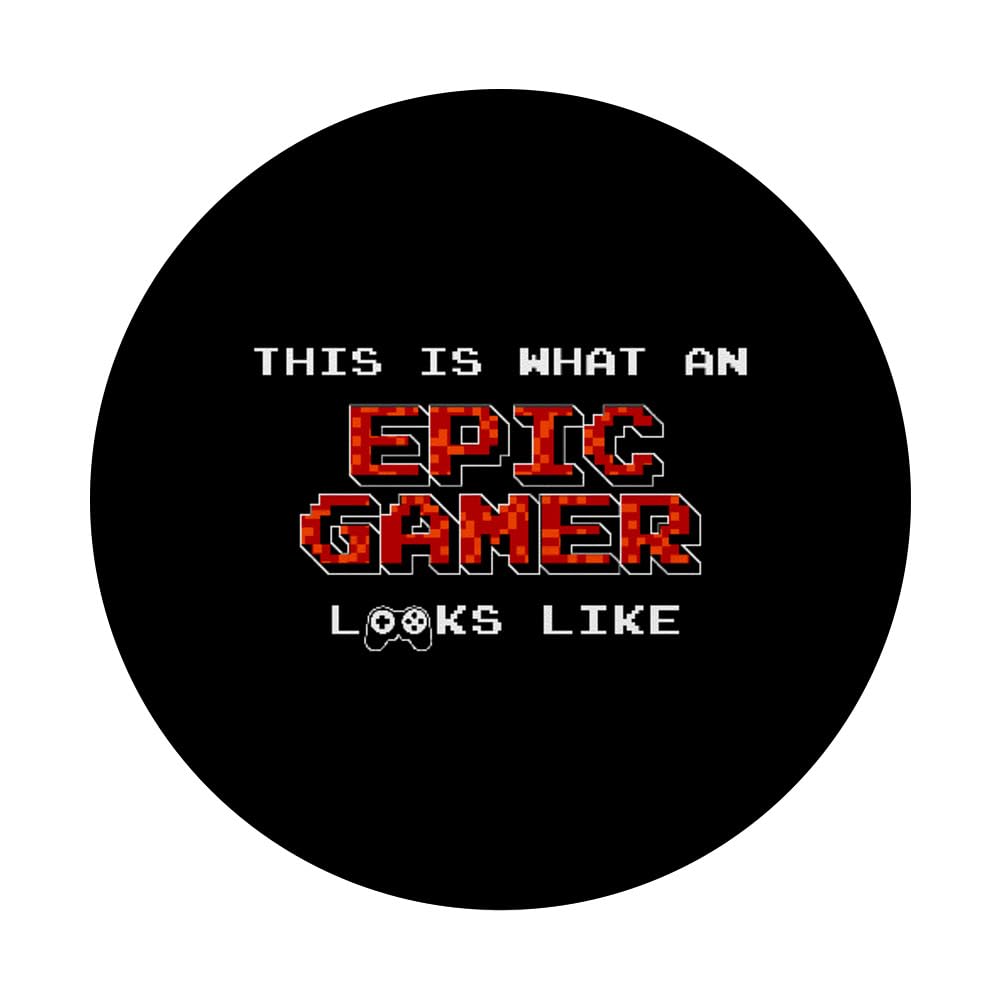 Funny Gamer PopSocket - Video Game Lover Gift - Standard PopGrip for Gaming Accessories - Perfect for Phones, Tablets & Controllers