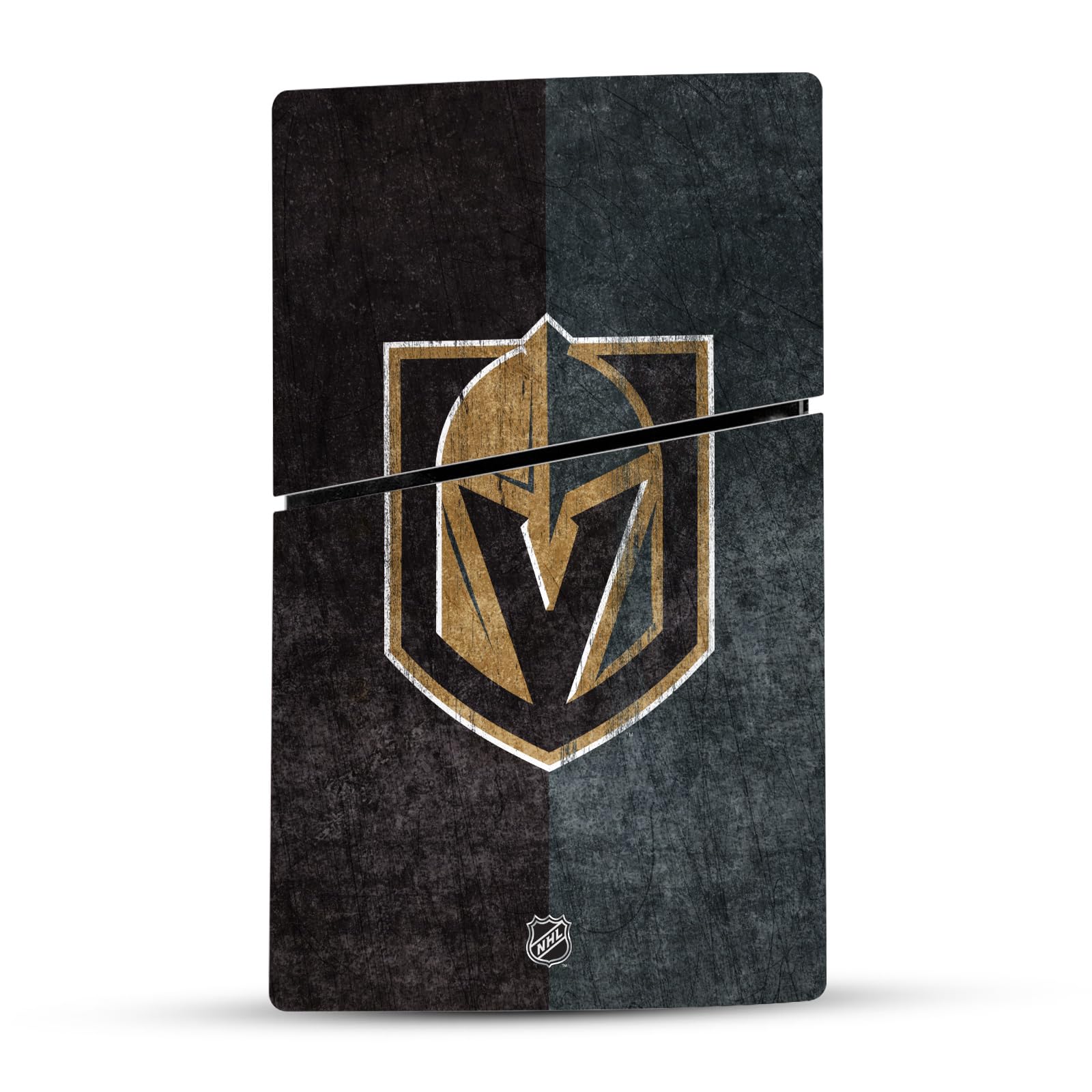 Official NHL Vegas Golden Knights Vinyl Skin Gaming Sticker Decal Compatible with Sony PlayStation 5 PS5 Slim/Pro Digital Edition Console - Customize Your Gaming Setup for Ultimate Team Spirit