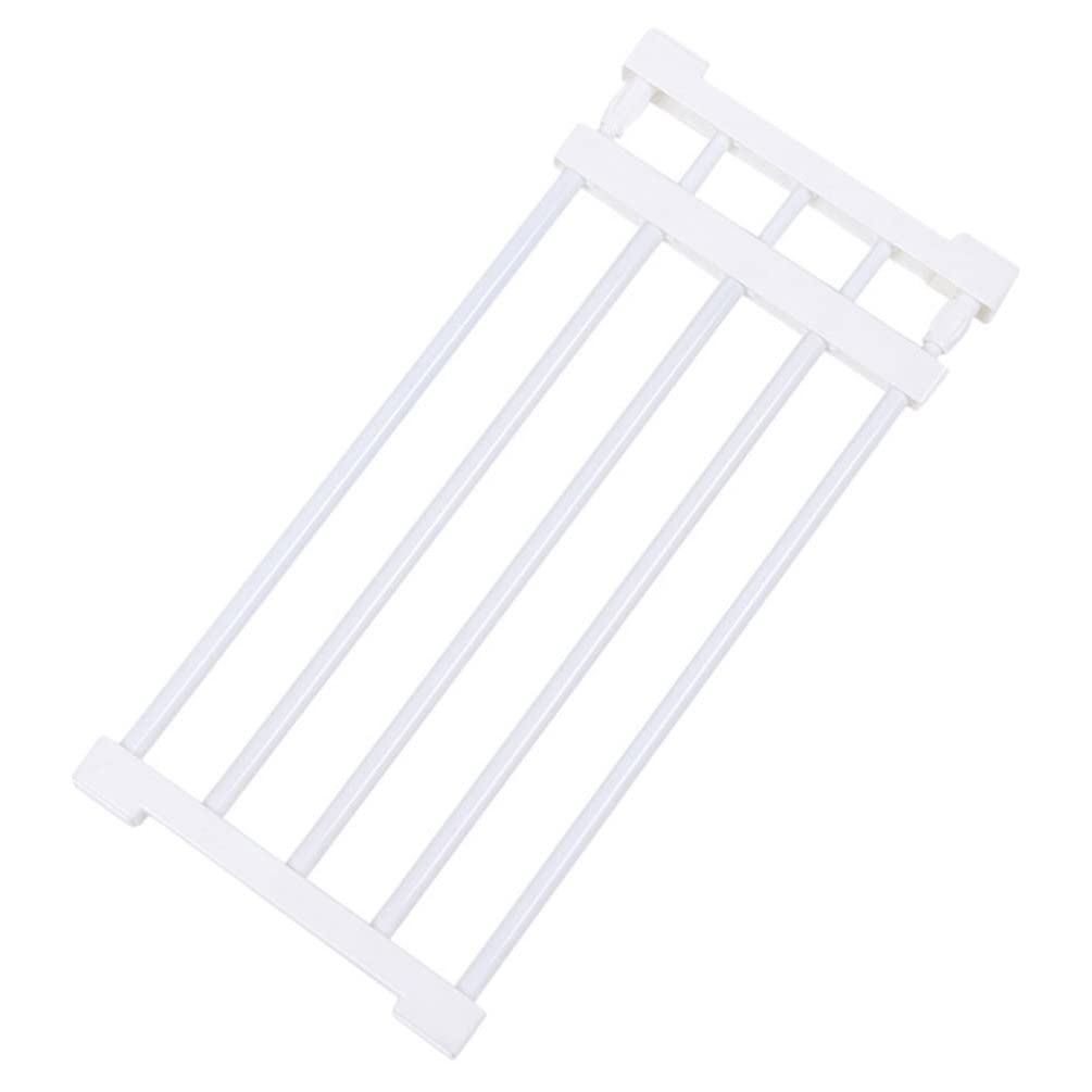 Expandable Closet Tension Shelf Organizer - Adjustable DIY Storage Shelves for Wardrobe, Cupboard, Kitchen & Bathroom - Perfect for Small Space Organization & Home Storage Solutions