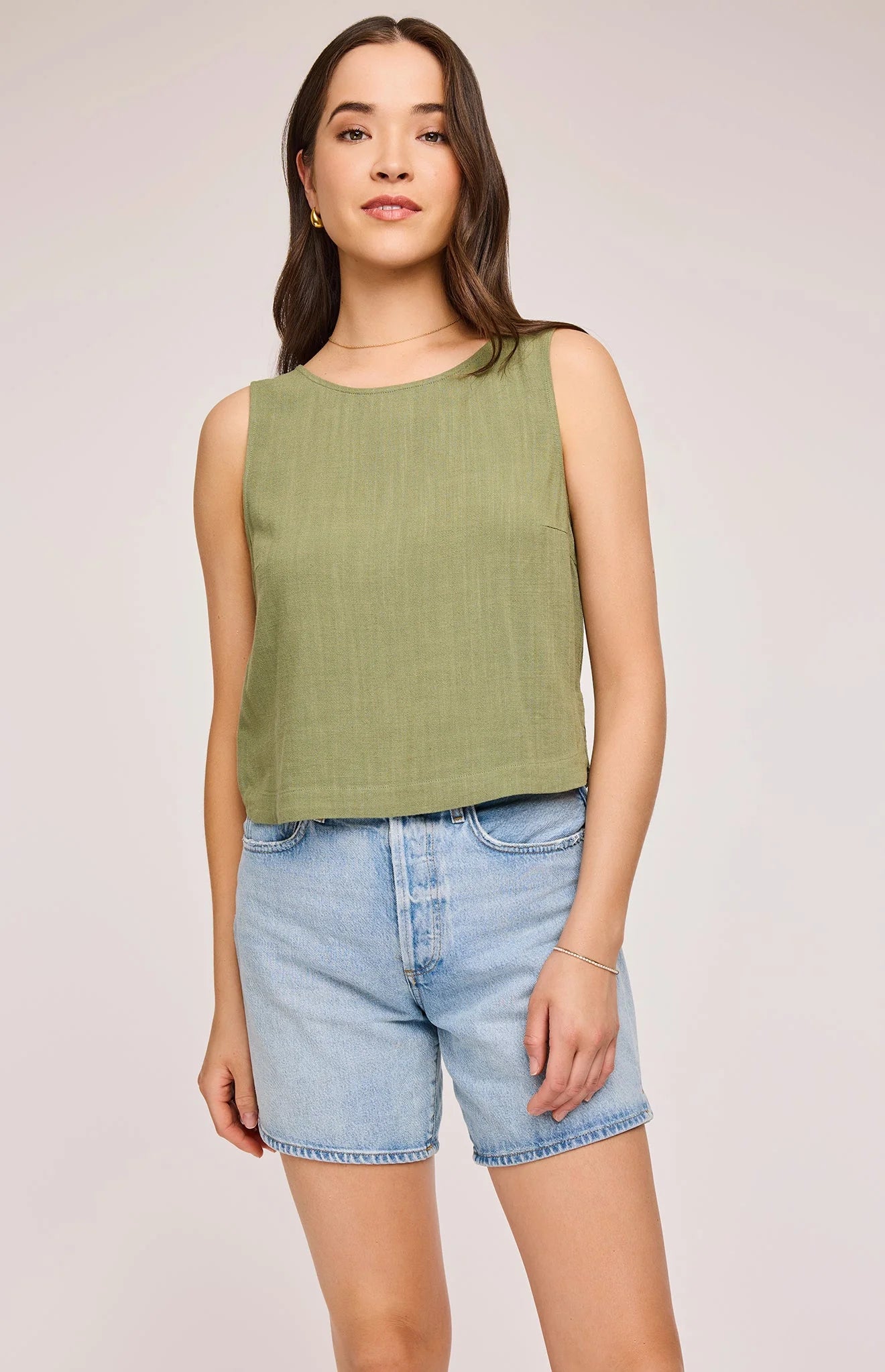 Gentle Fawn Women's Matcha Green River Top - Flowy Boho Blouse for Casual Outings & Summer Vacations