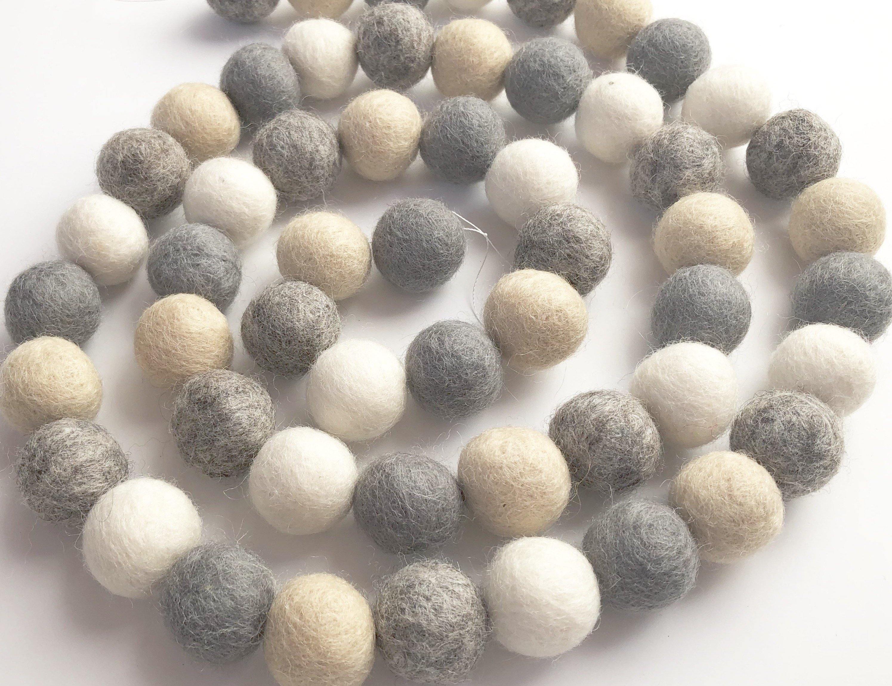 All Neutral Garland - Elegant Beige & Cream Decorative Garland for Home, Wedding, and Party Decor | Perfect for Christmas, Baby Showers & Boho Theme Events