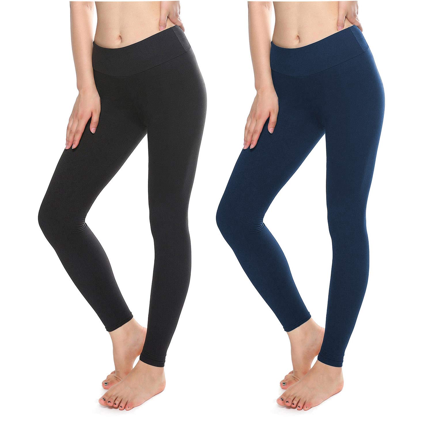 KT Buttery Soft Women's High Waisted Yoga Pants with Pockets - Comfortable Tummy Control Workout Leggings for Running, Gym & Lounge - Regular & Plus Size