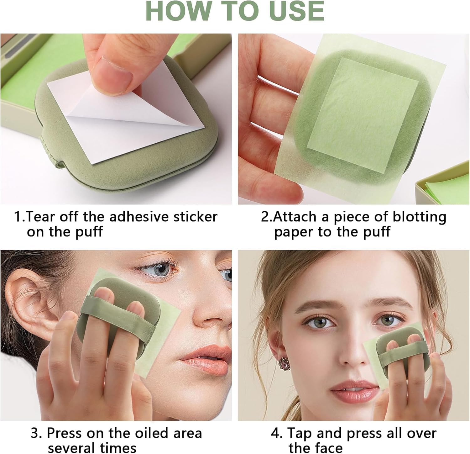 CLOSAL® Oil Absorbing Blotting Papers for Oily Skin - 100 Count with Mirror | Green Tea Facial Blotting Sheets for Shine Control & Excess Oil Removal | Perfect for On-the-Go Makeup Touch Ups, Gym, Travel & Daily Use