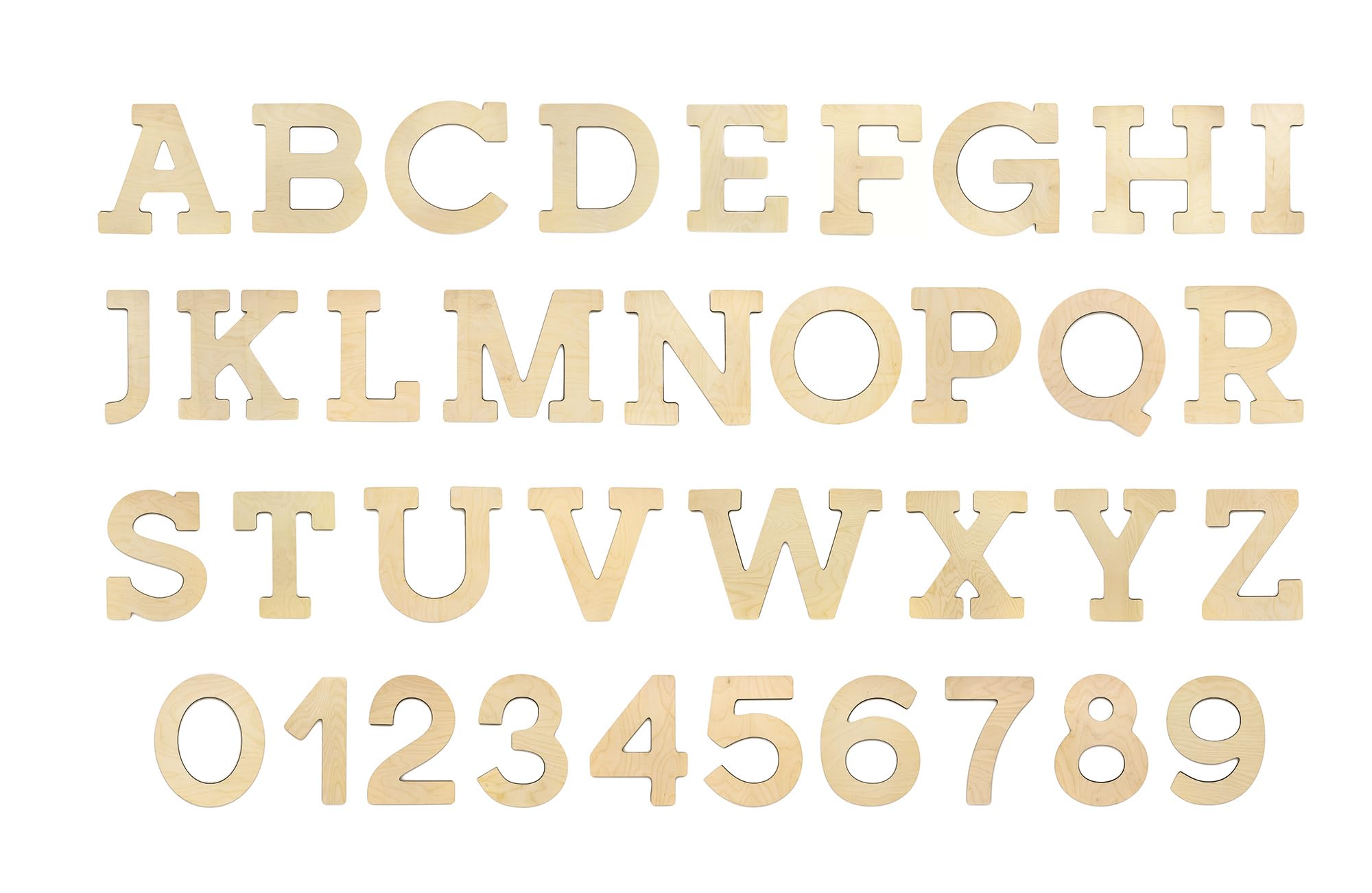 9.5 Inch Birch Wood Letters for DIY Crafts, Home Decor & Wall Art - Perfect for Wedding Signs, Nursery Decor & Rustic Home Projects