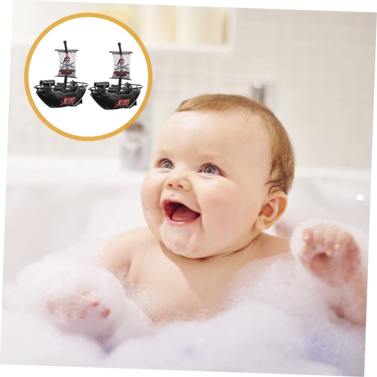 VICASKY 8-Piece Floating Boat Toys Set - Plastic Speedboat & Sailboat for Kids - Bath Tub & Pool Water Play - Fun Outdoor & Indoor Activity for Children
