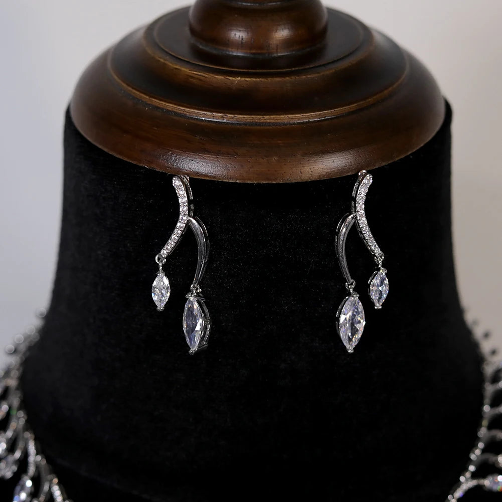 Luxury African Bridal Jewelry Set - Handmade Round Beaded Necklace and Earrings for Weddings, Parties & Special Occasions | Perfect for Brides, Cultural Events & Gift Giving