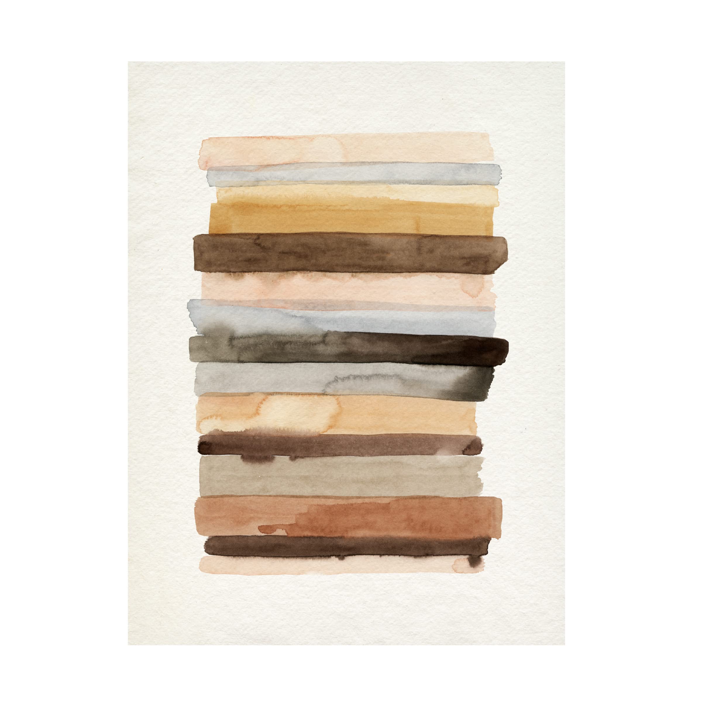 Grace Popp 'Arid Layers II' Canvas Wall Art Print - Modern Abstract Desert Landscape Painting for Living Room, Bedroom & Office Decor