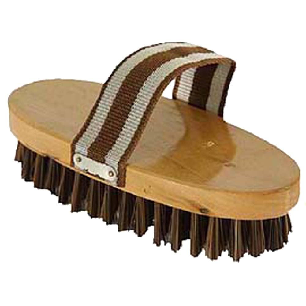 Jeffers Cowboy Body Brush for Horses – Soft Bristle Grooming Brush for Horse Care & Shedding – Perfect for Show Prep & Daily Grooming