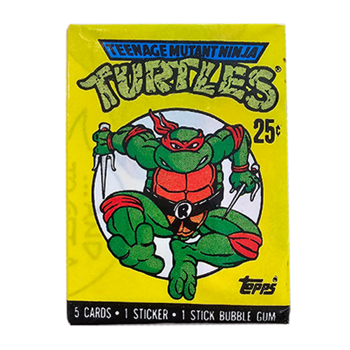 1989 Topps Teenage Mutant Ninja Turtles TMNT Trading Cards - Unopened Vintage Pack - Collectible Memorabilia for TMNT Fans & Card Collectors - Perfect for Nostalgic Gift Giving & Investment