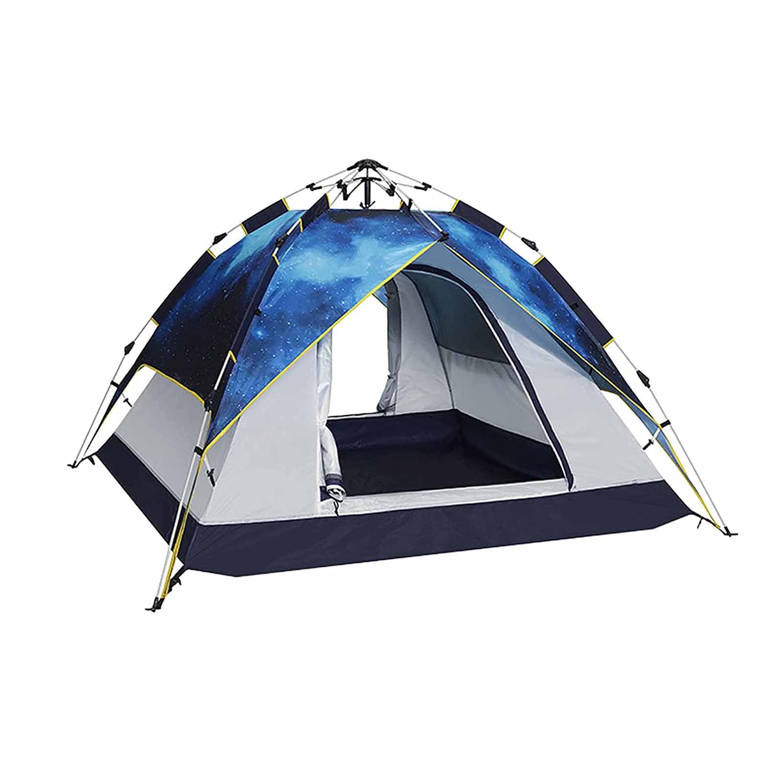 Linckry Hydraulic Pop-Up Camping Tent - Waterproof, Portable & Automatic Instant Setup for Outdoor Adventures, Picnics, and Stargazing Under the Starry Sky