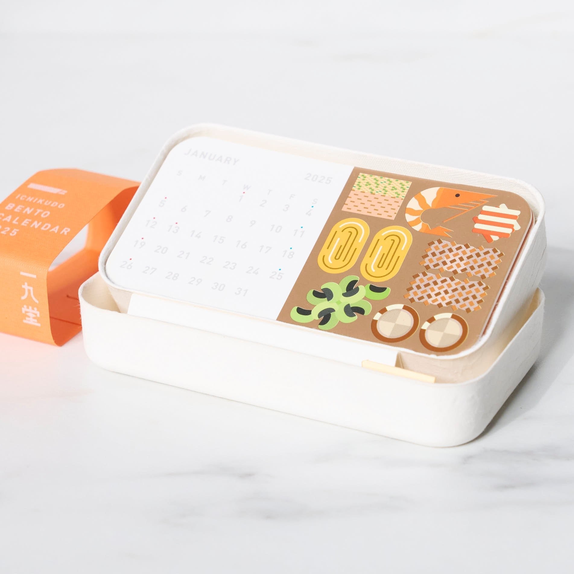 2025 Bento Calendar - Stylish & Functional Japanese Lunch Planner for Meal Prep & Organization | Perfect for Office, School & Home Use