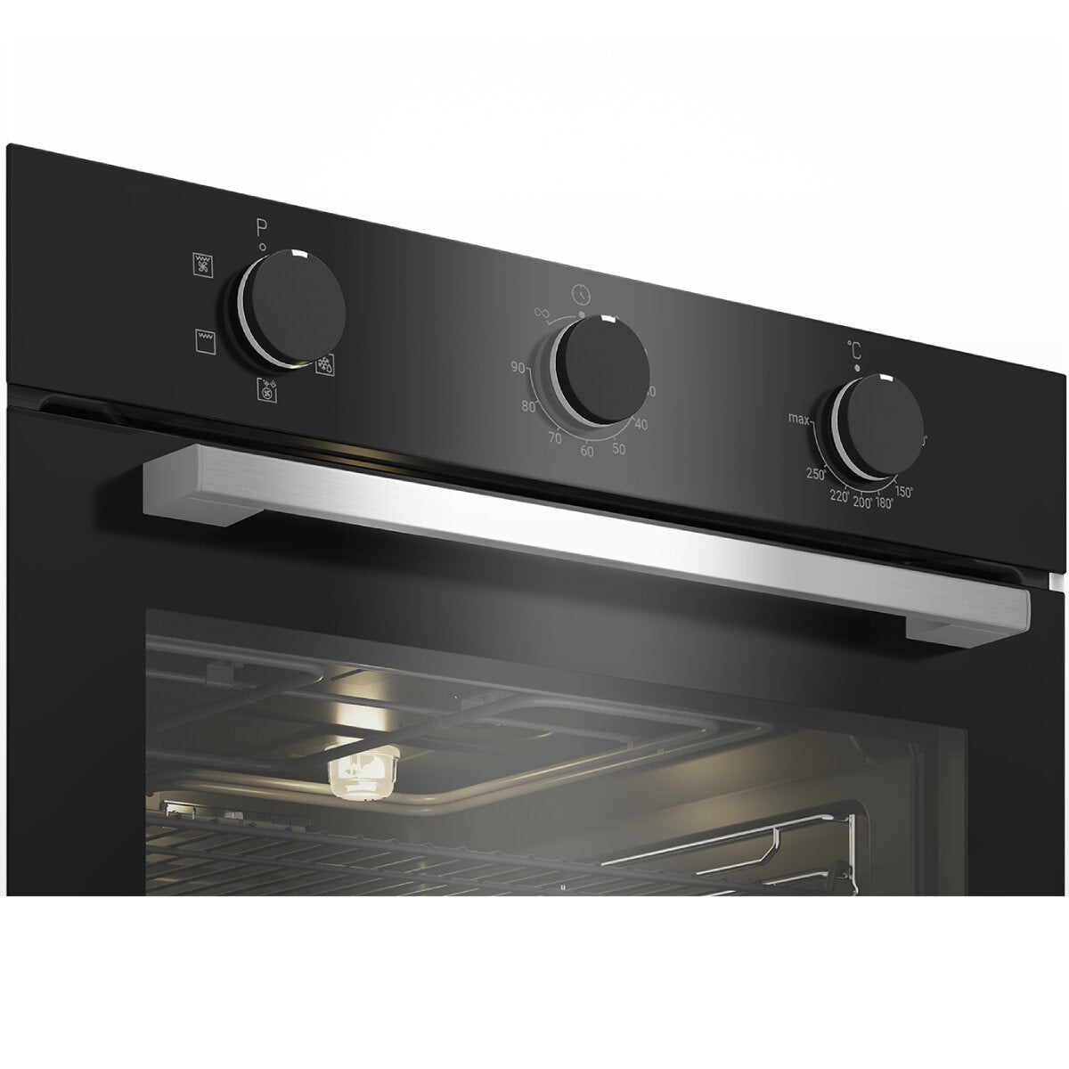Brand New Altus 60cm Built-In Black Oven ABO6850FB - Multi Function, 3 Year Warranty - Perfect for Baking, Roasting & Cooking Family Meals