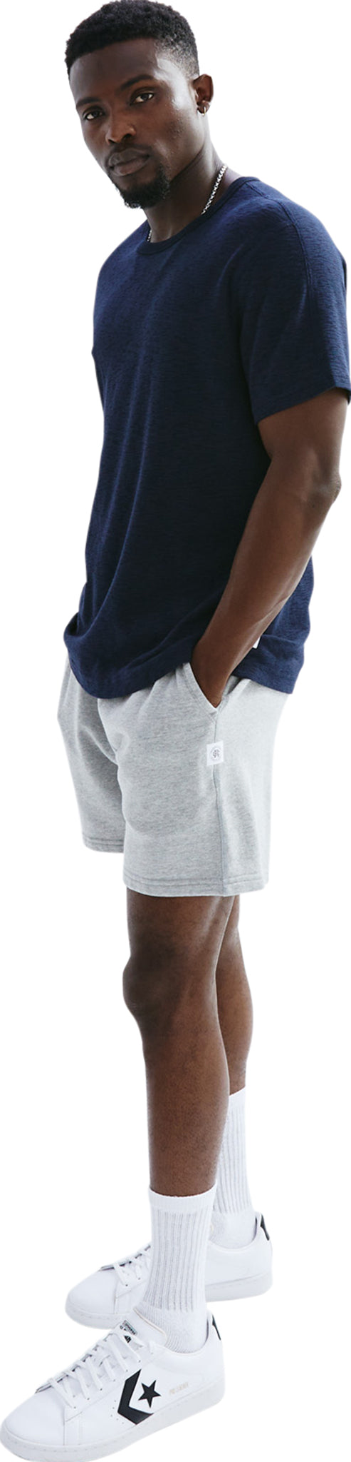 1x1 Slub Knit T-Shirt for Men - Comfortable Cotton Crew Neck Tee - Casual Wear & Everyday Outfits