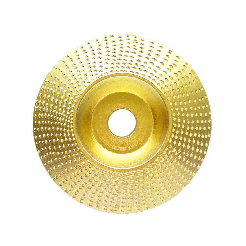 Angle Grinder Polishing Disc 110 22mm - Wood Grinding Wheel, Shaping & Carving Tool with Bevel/Flat/Arc Edges - Abrasive Tool for Woodworking, DIY Projects & Furniture Making (Color: Arc)