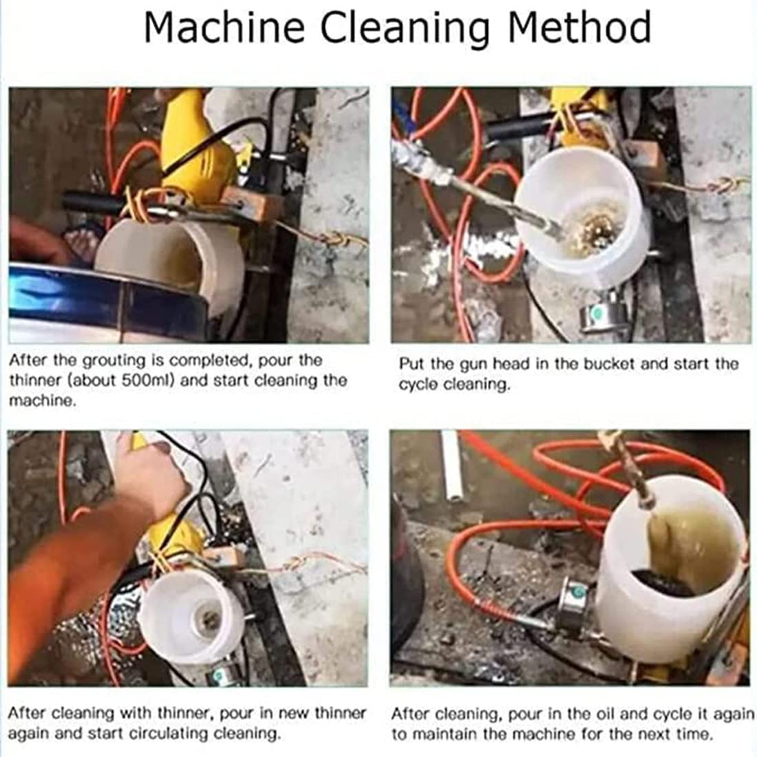 910W High-Pressure Floor Grouting Machine - 110V Waterproof Filling Pump for Concrete Crack Repair, Polyurethane Injection & Foundation Leak Sealing - Ideal for Basement, Garage & Driveway Repairs