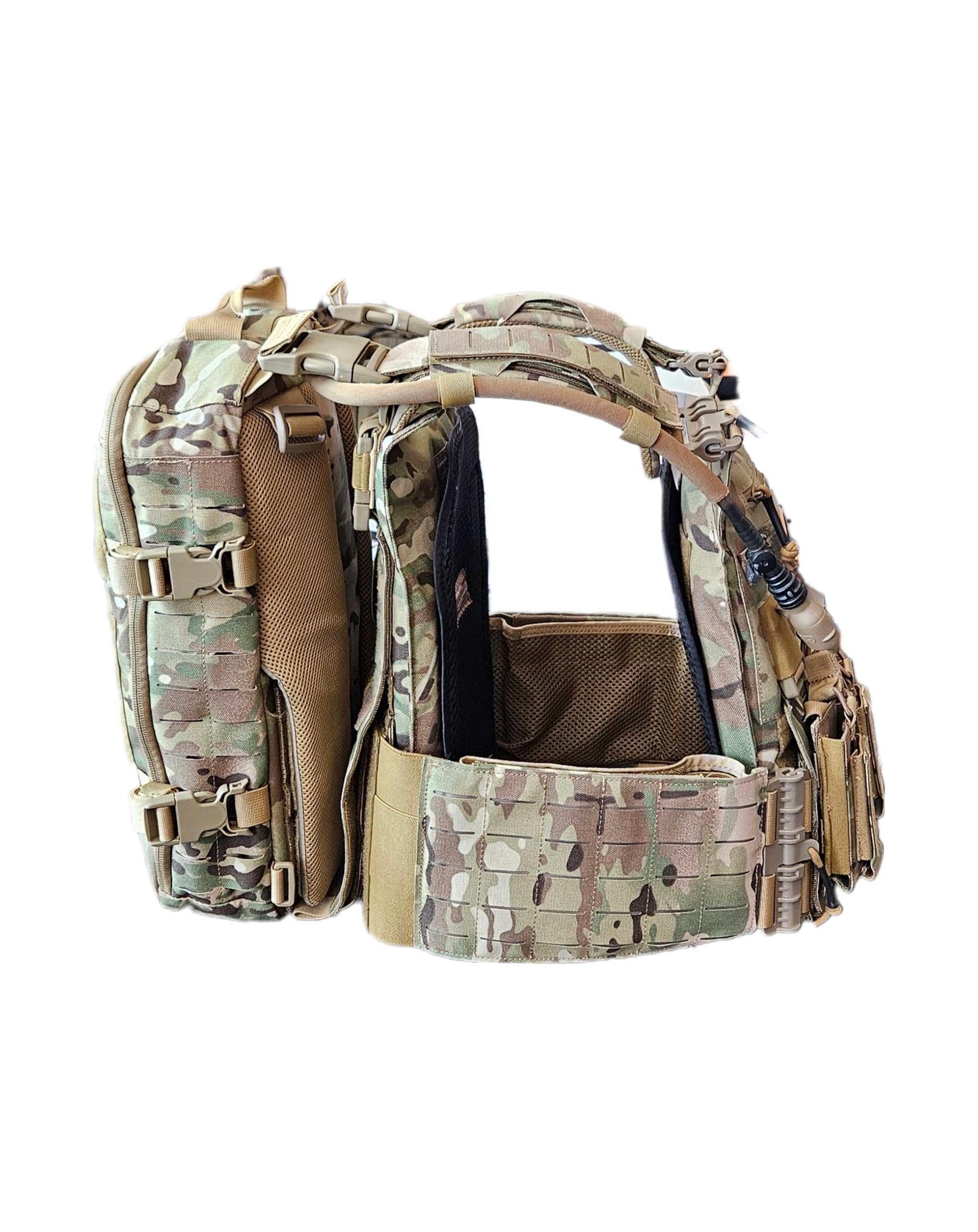 Tactical Airsoft Helmet & Military Gear Backpack - Durable Combat Equipment for Airsoft Games, Outdoor Adventures & Survival Training