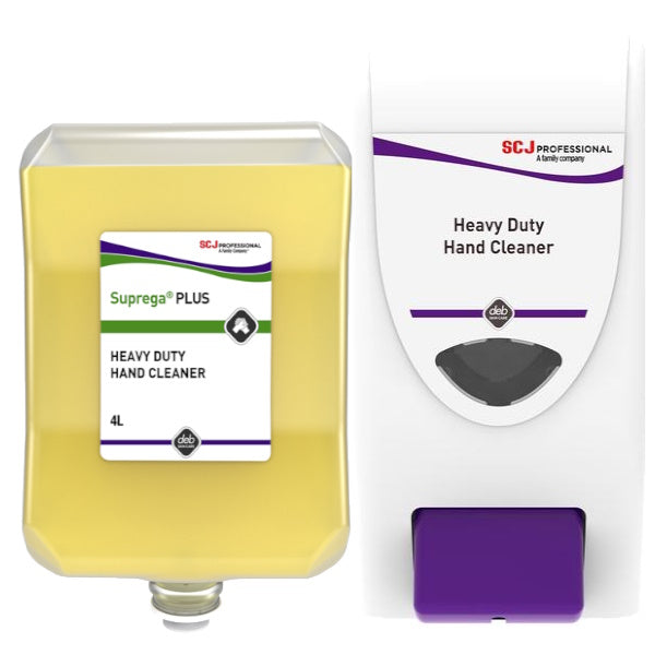 SC Johnson Deb Suprega Plus Heavy Duty Hand Cleaner - Industrial Strength Grease & Oil Remover for Mechanics, Construction & Auto Workers - Perfect for Garage, Workshop & DIY Projects