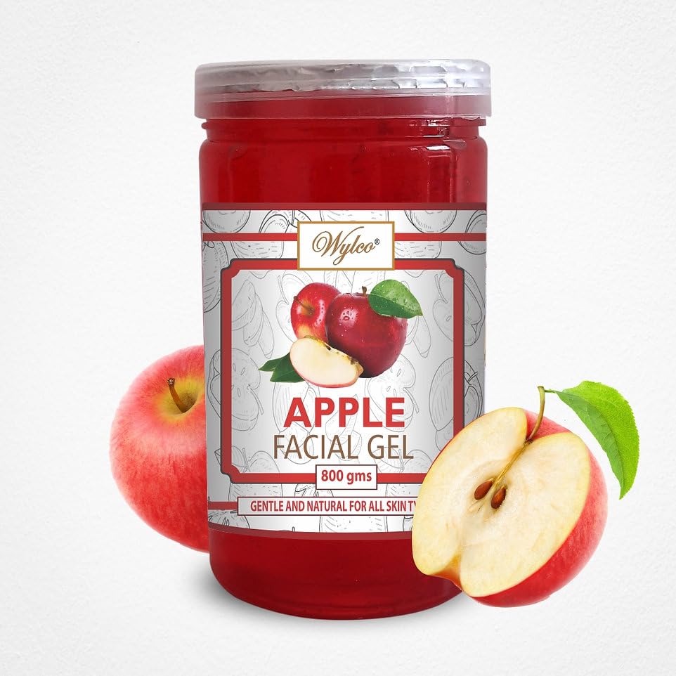 Wylco Apple Facial Gel for Women - Hydrating & Acne-Fighting Lightweight Gel for Oily, Acne-Prone Skin | Quick-Absorbing, Non-Sticky Formula | Natural Pimple & Blemish Treatment (800g) | Perfect for Daily Skincare Routine & Post-Workout Refresh